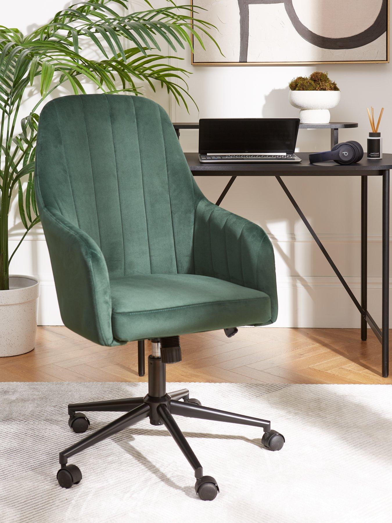 front image of very-home-molby-fabric-office-chairnbsp--greenblack-fsc-certified
