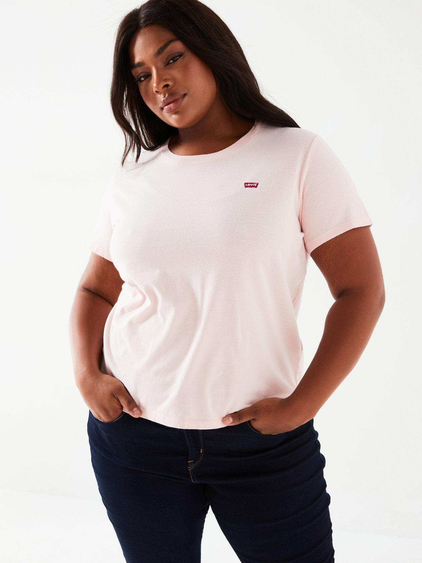 Image 4 of 4 of Levi's Plus Perfect T-shirt (plus Size) - Potpourri - Pink