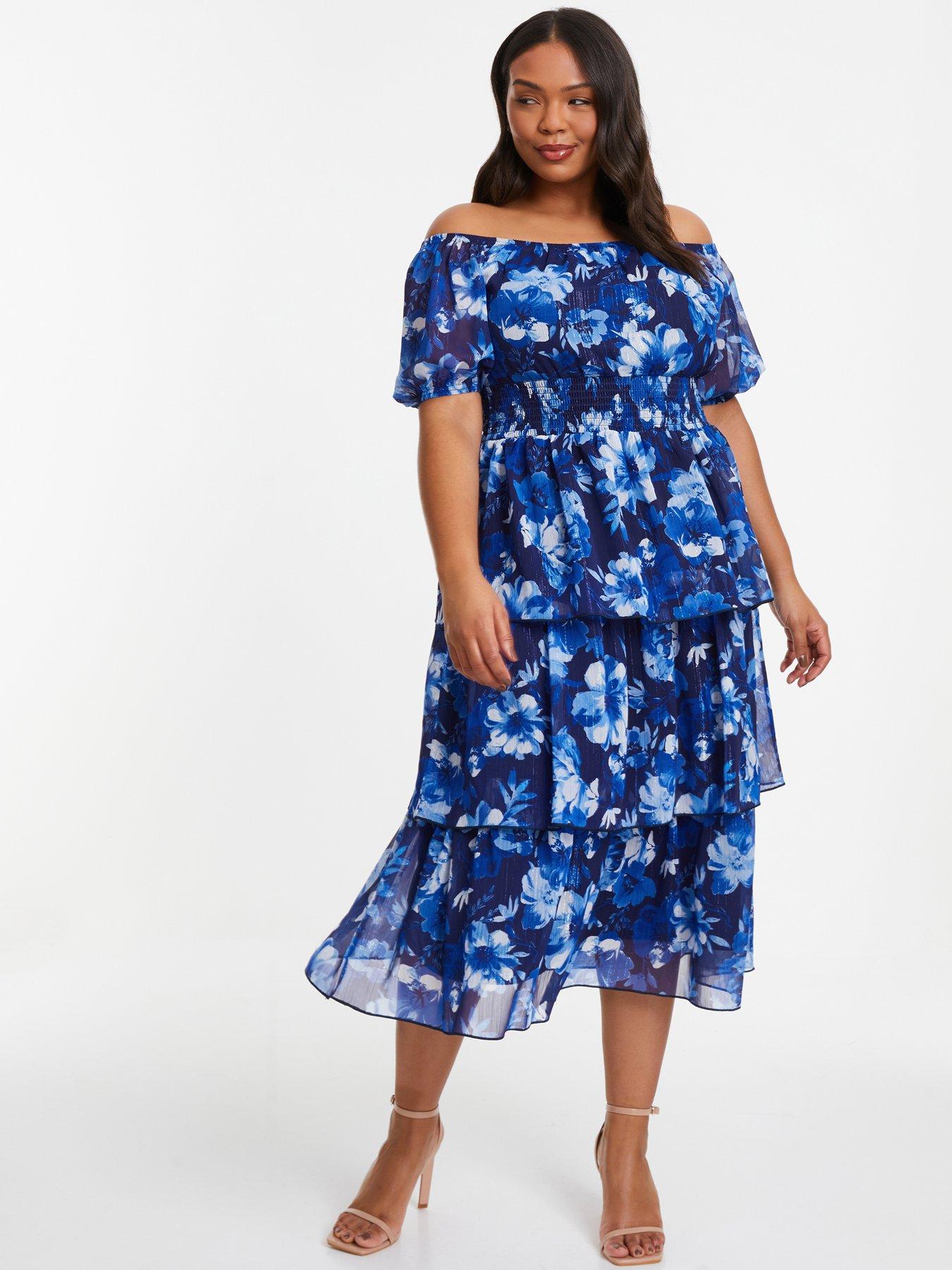 Quiz curve best sale maxi dresses