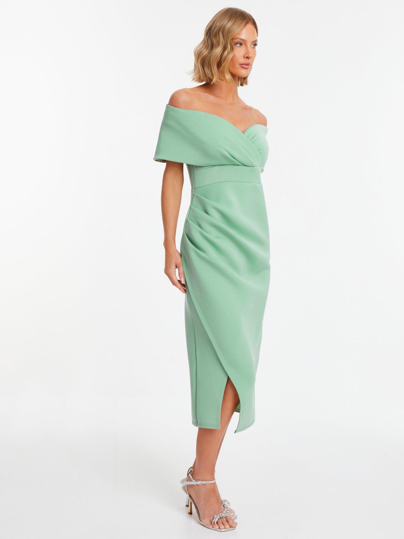 Green bardot dress quiz best sale