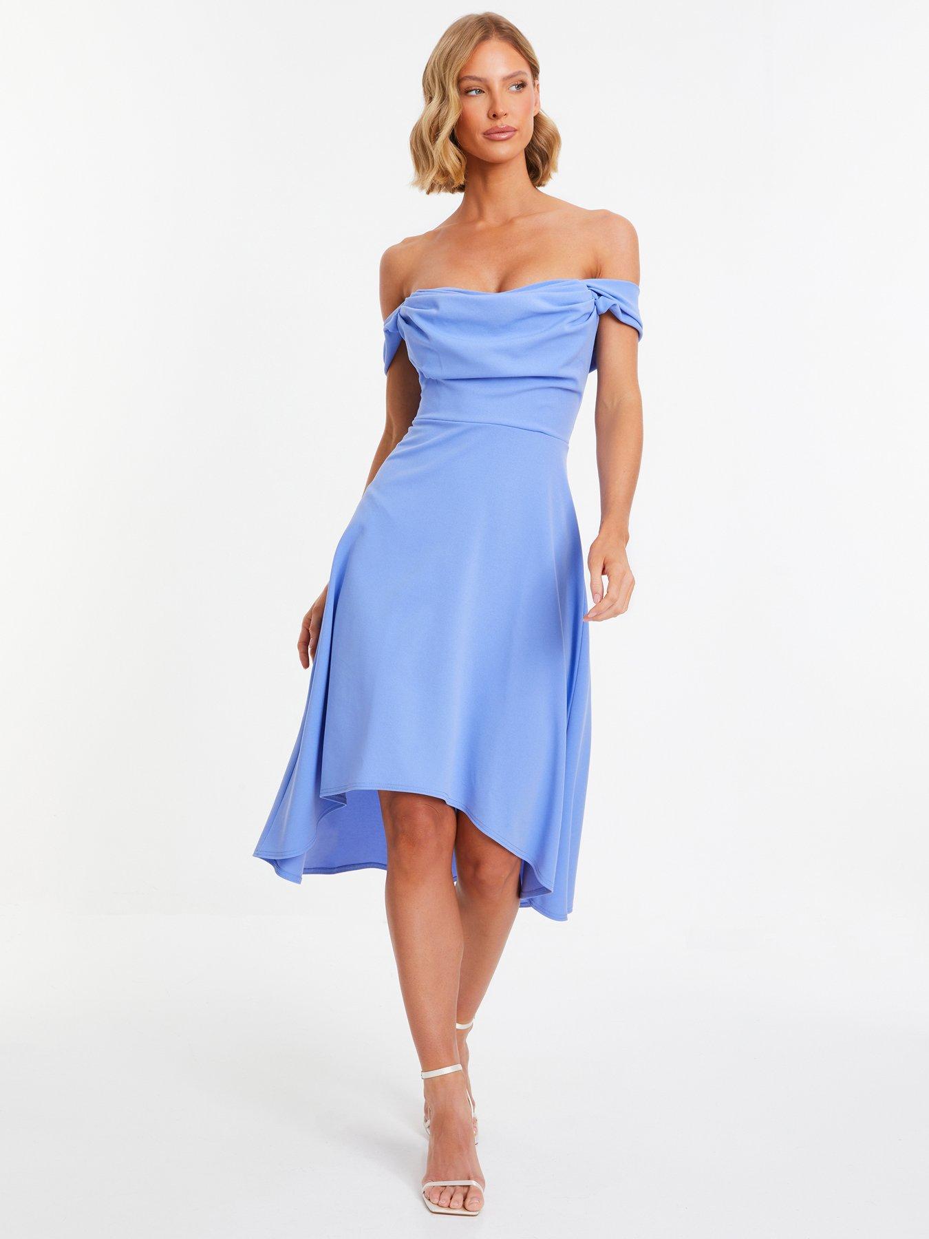 Bardot dip hem midi hot sale dress