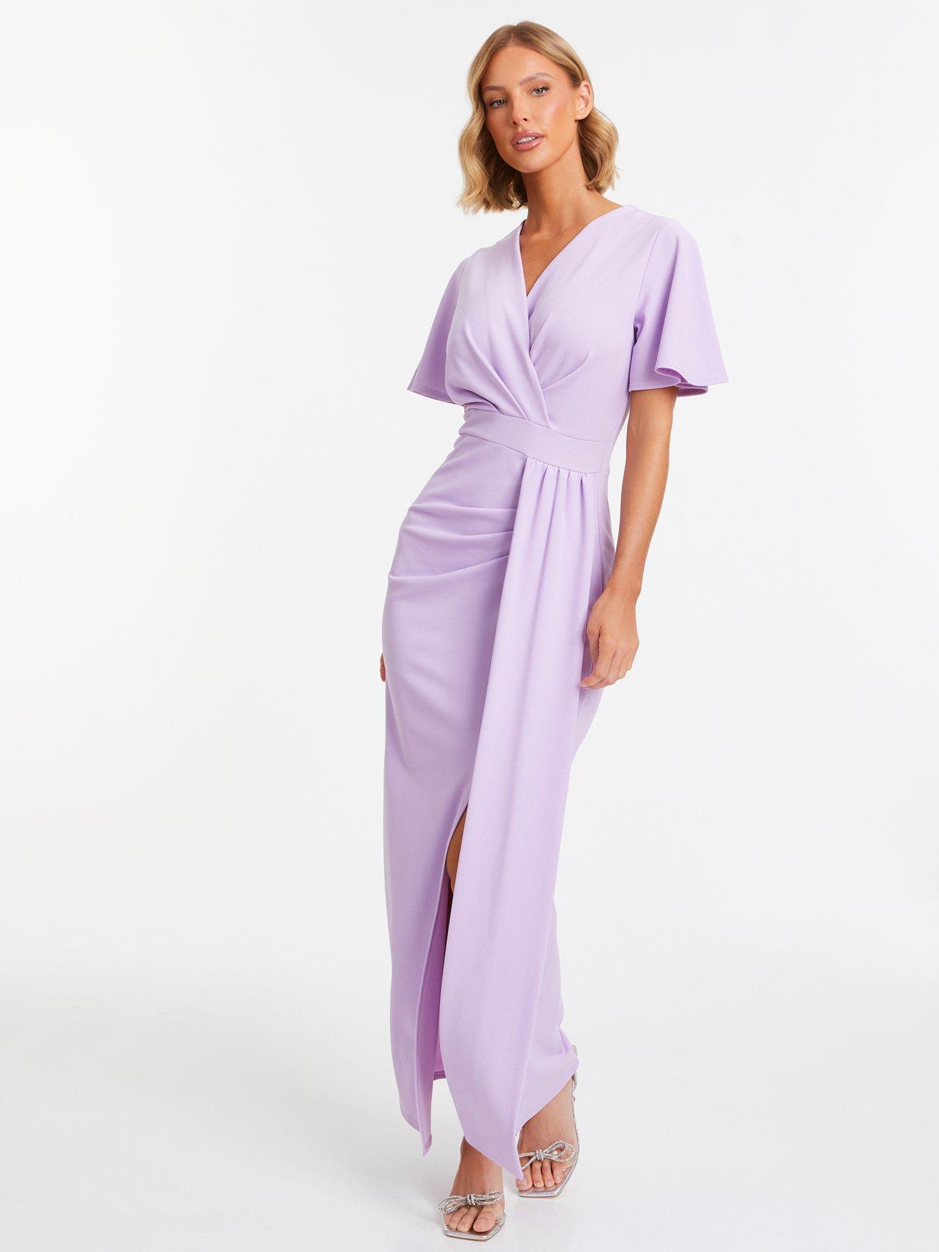 Quiz mauve dress best sale