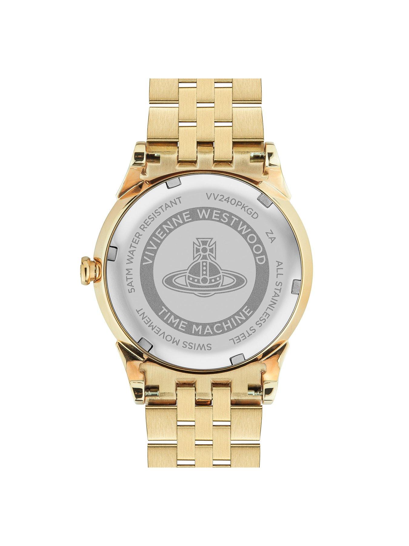 Image 5 of 6 of Vivienne Westwood Seymour Ladies Quartz Watch with Pink Dial &amp; Gold Stainless Steel Bracelet