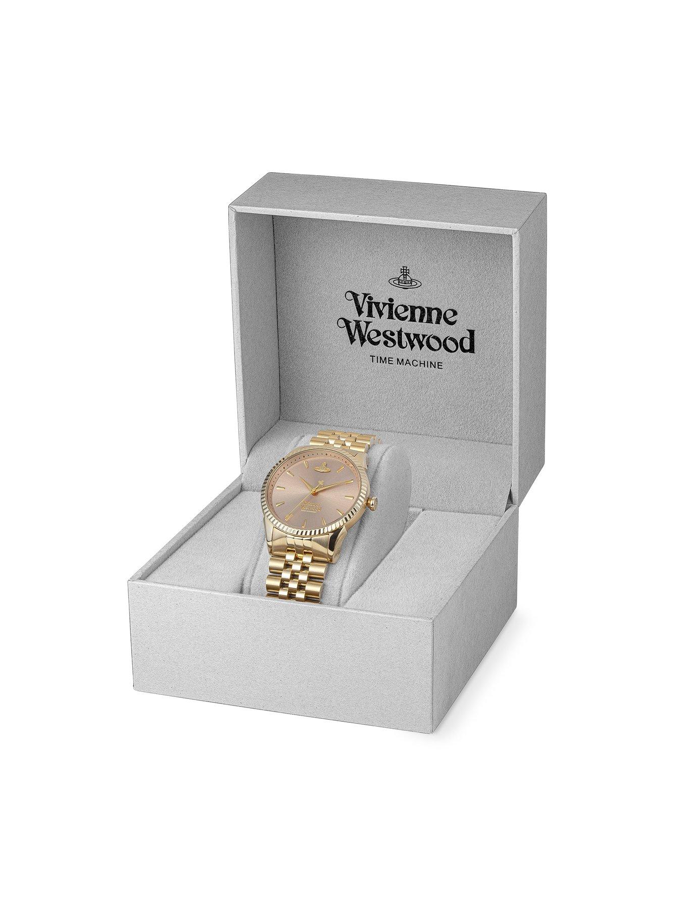 Image 6 of 6 of Vivienne Westwood Seymour Ladies Quartz Watch with Pink Dial &amp; Gold Stainless Steel Bracelet