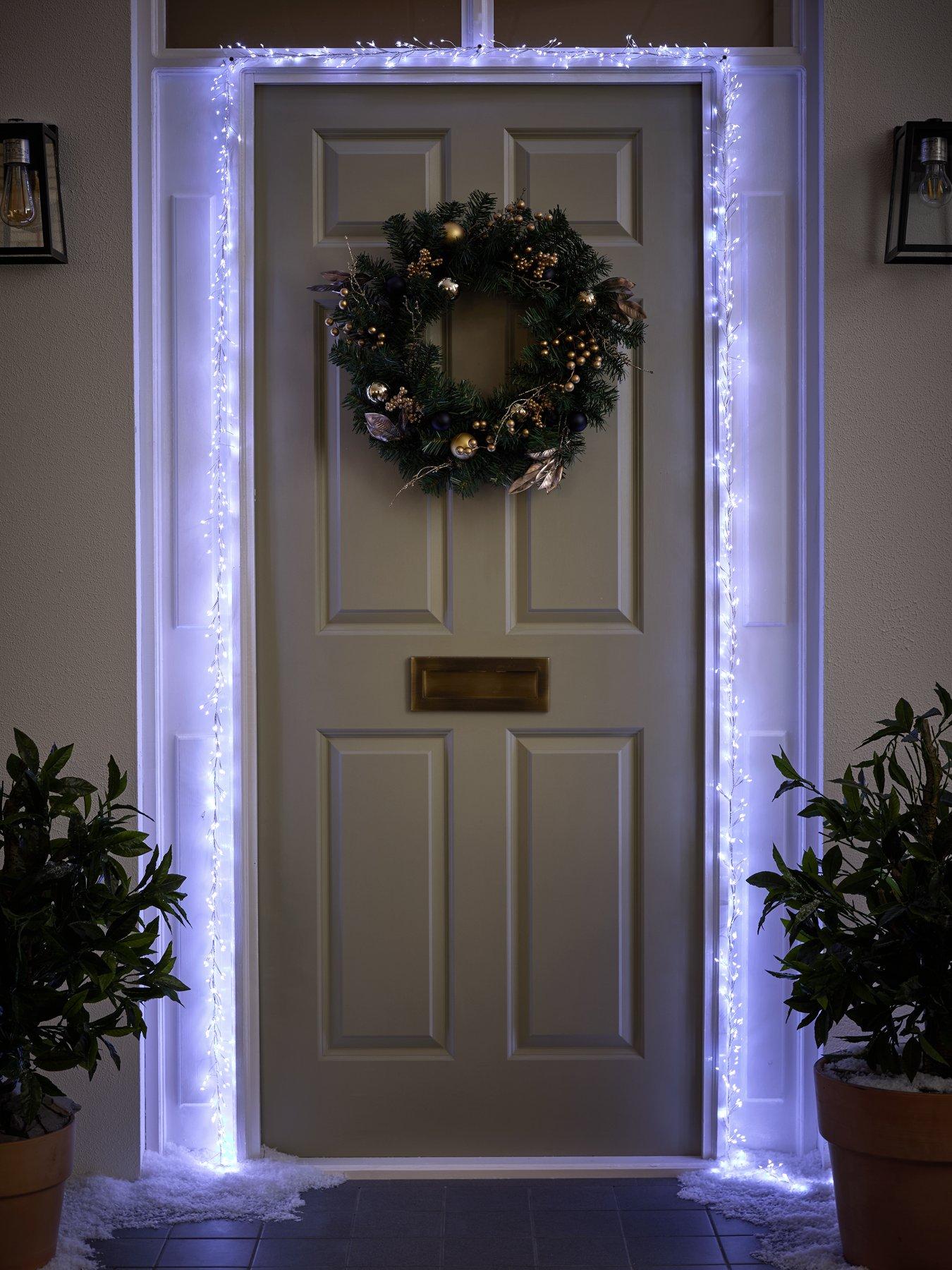 Three Kings Door Bright White Outdoor Christmas Lights