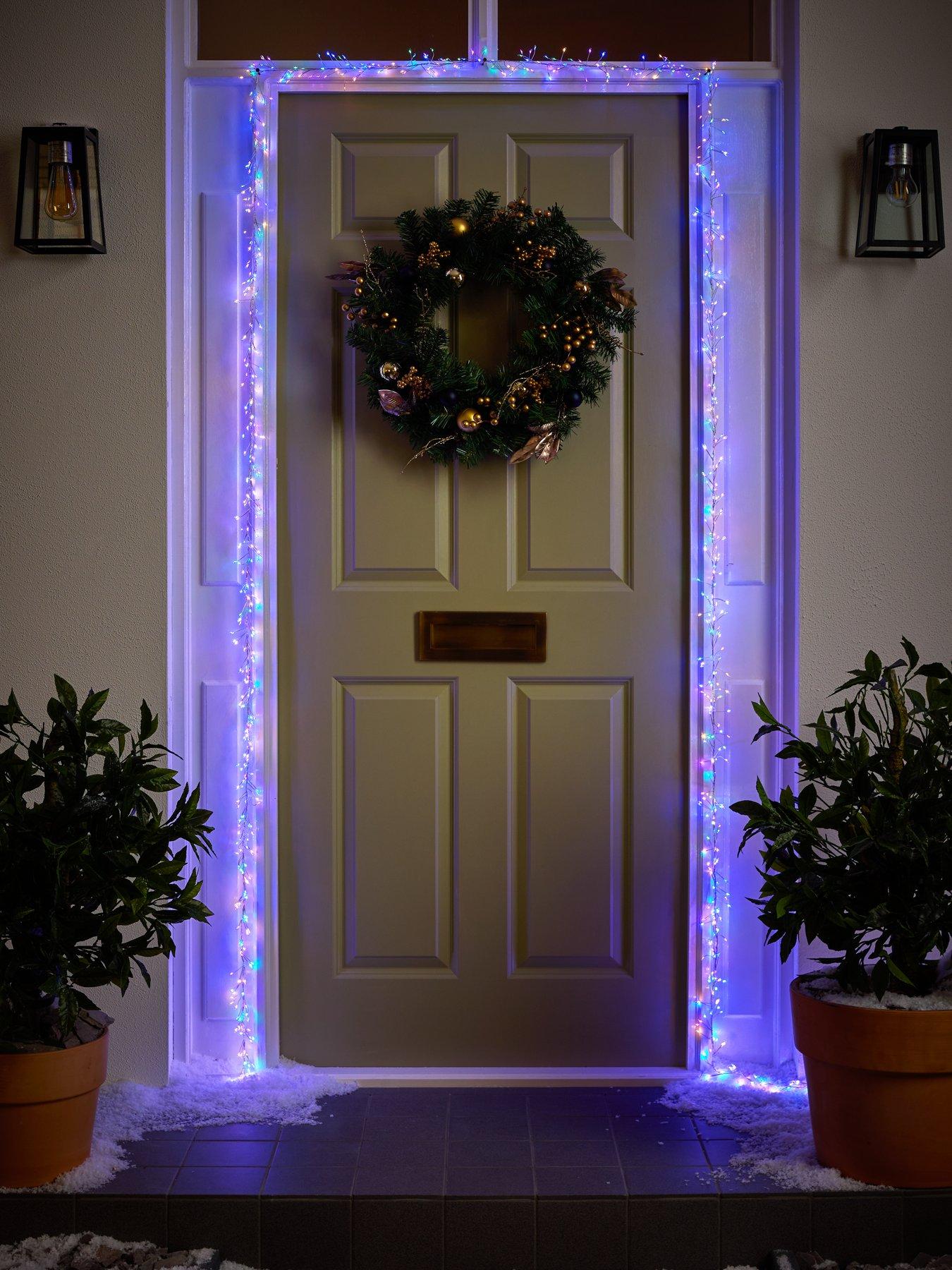 Three Kings Door Multi Coloured Outdoor Christmas Lights