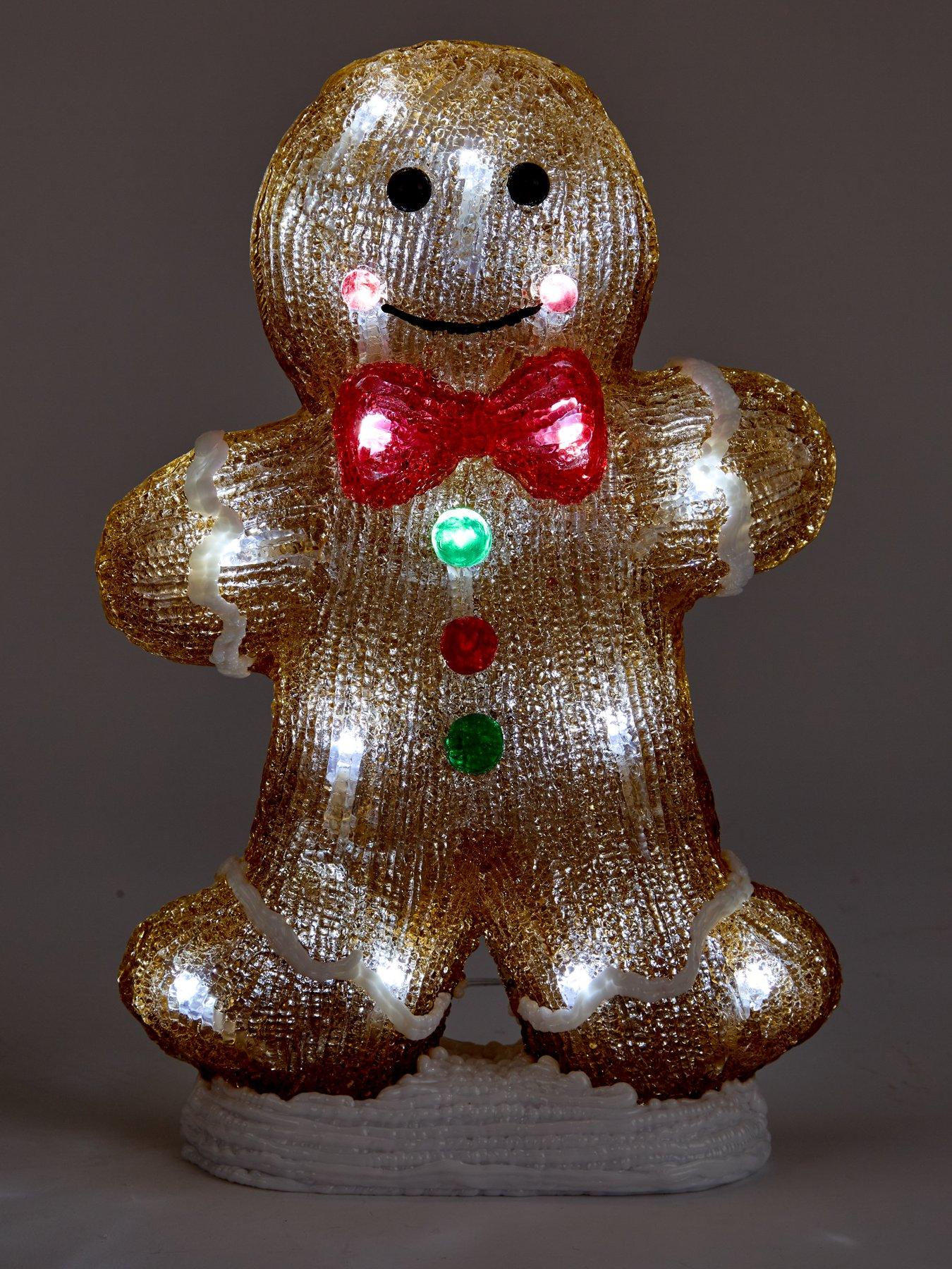 Image 3 of 5 of Three Kings Gingerbread Man Acrylic Battery Operated Outdoor Christmas&nbsp;Light