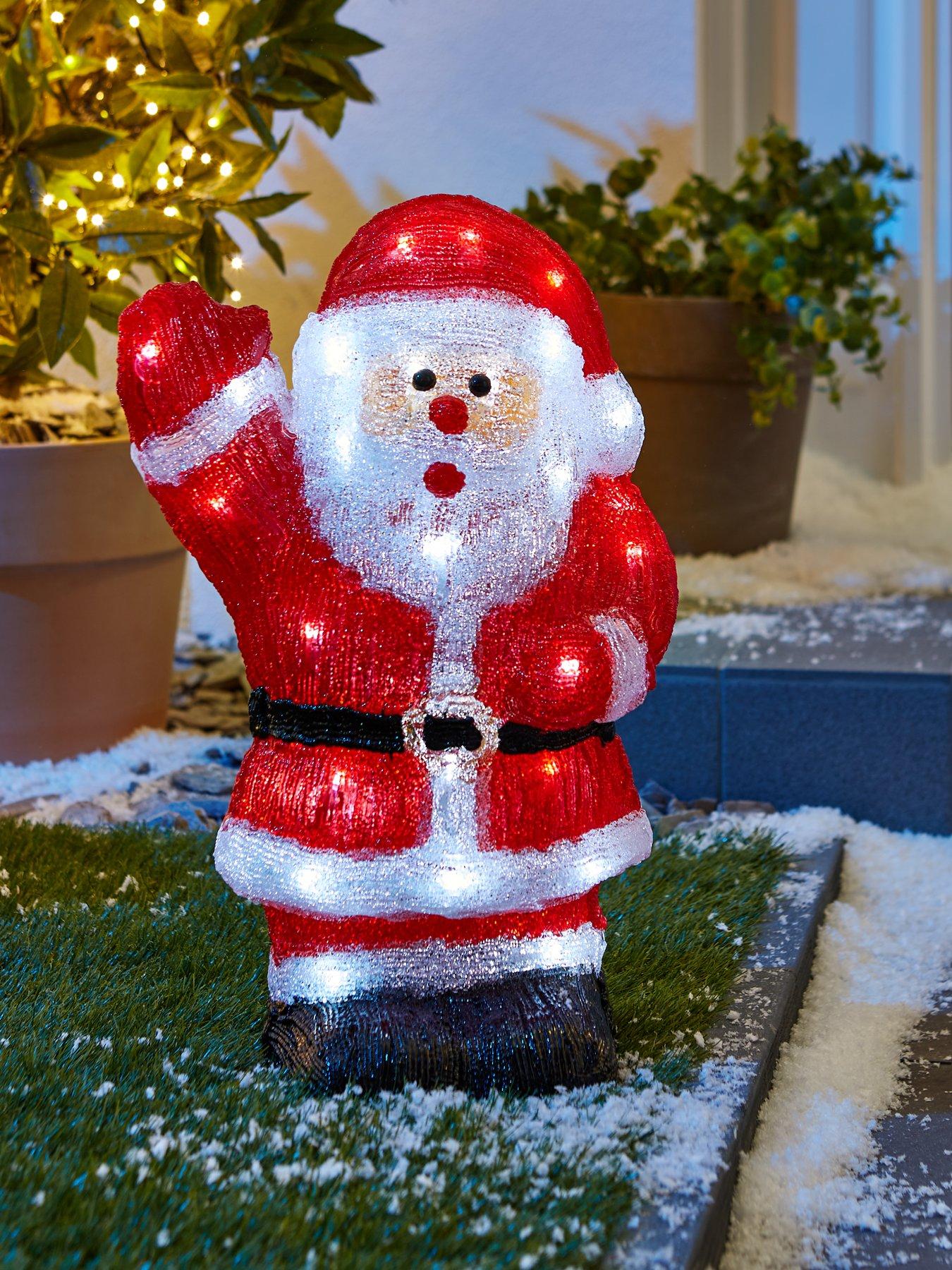 Three Kings Santa Acrylic Battery Operated Outdoor Christmas Light