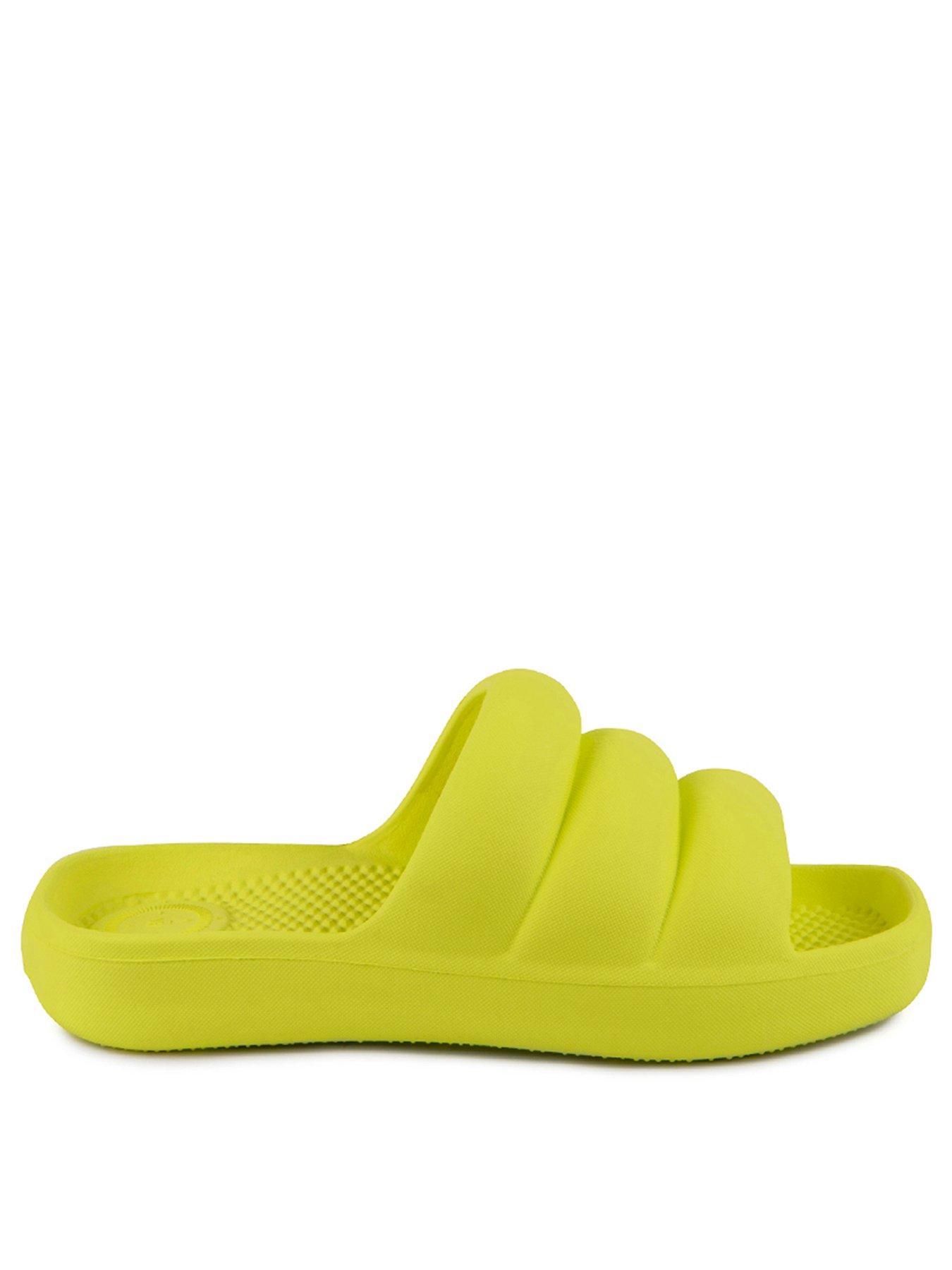  image of totes-solbounce-moulded-puffy-slide-lime