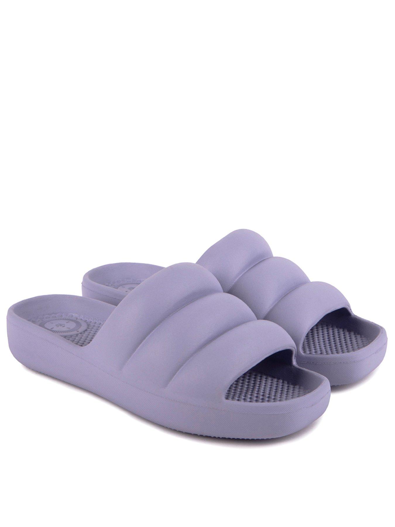 TOTES Solbounce Moulded Puffy Slide - Periwinkle