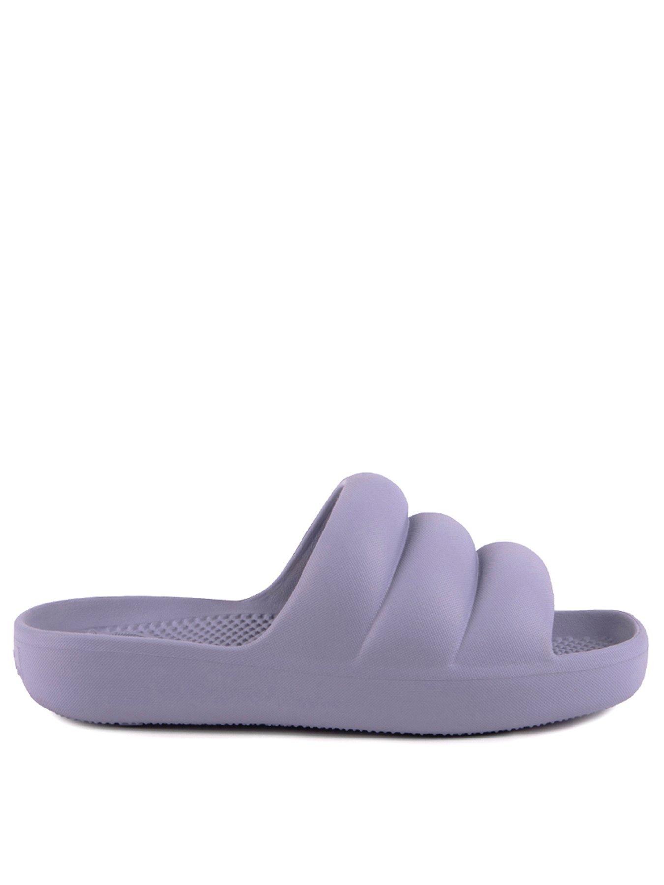  image of totes-solbounce-moulded-puffy-slide-periwinkle