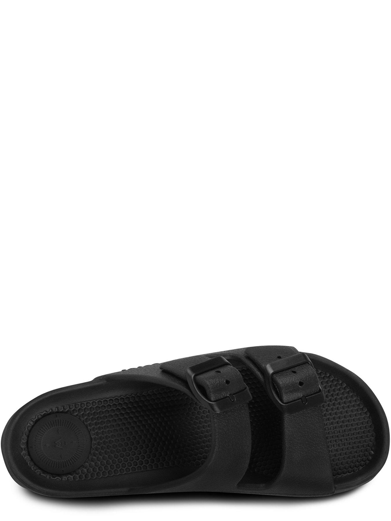  image of totes-solbounce-double-adjustable-buckle-slide-black