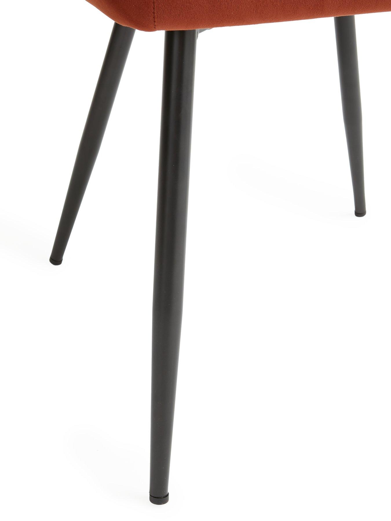 Image 7 of 7 of The Very Collection Alisha Pair of Fabric Dining Chairs - Rust&nbsp;- FSC&reg; Certified