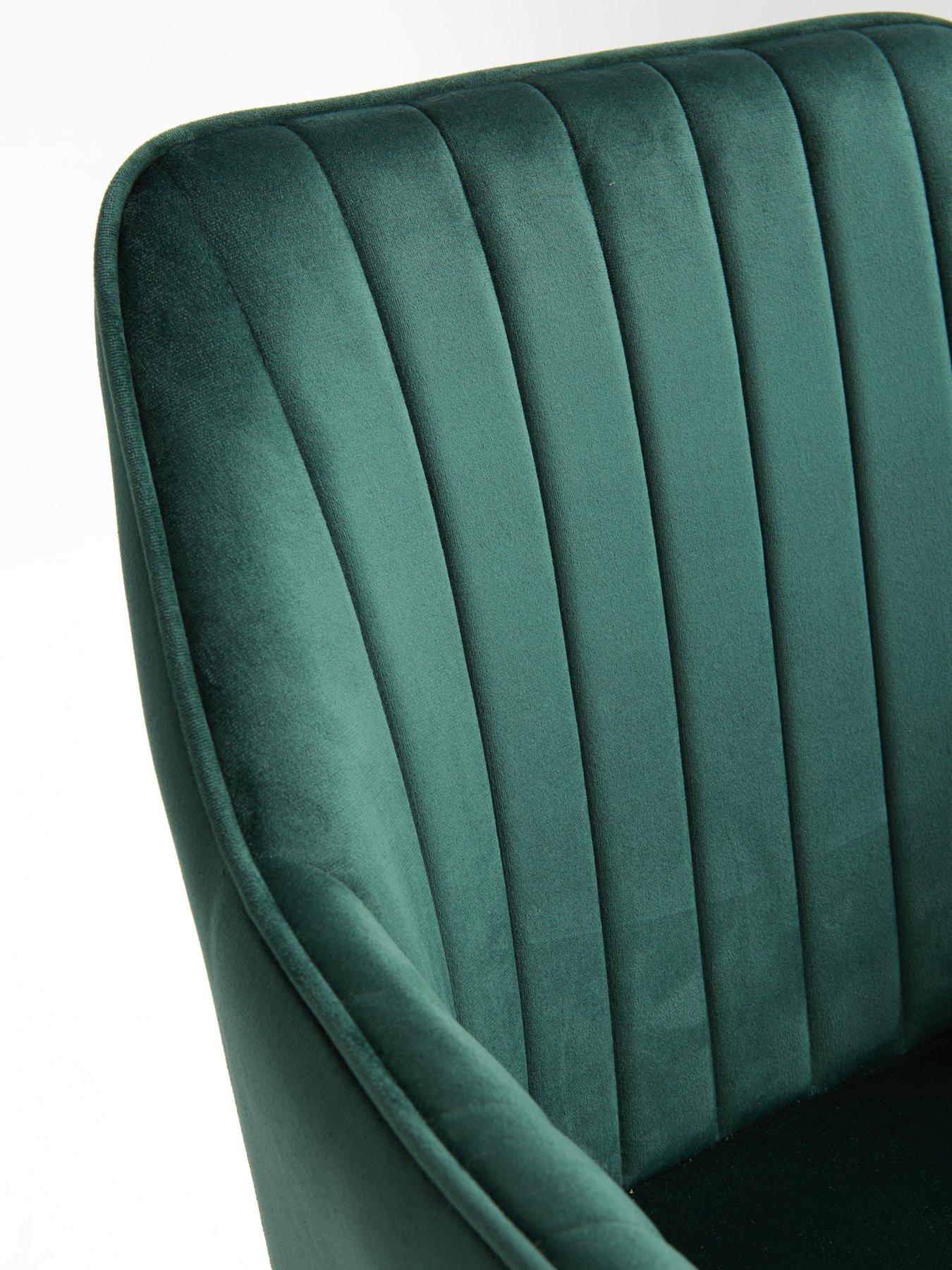 Image 5 of 7 of The Very Collection Alisha Pair of Fabric Dining Chairs - Green&nbsp;- FSC&reg; Certified
