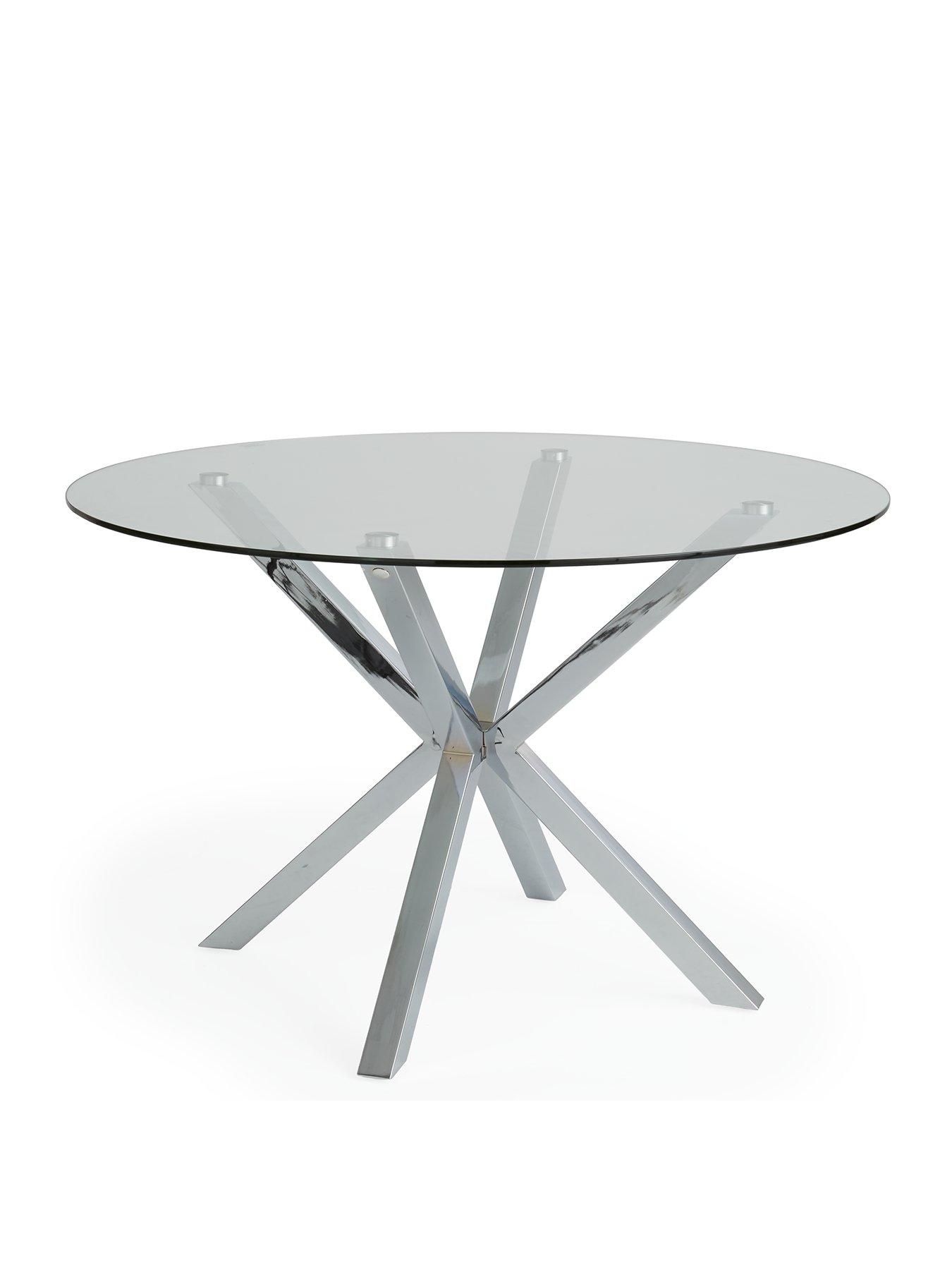 stillFront image of the-very-collection-chopstick-120-cm-round-dining-table-chrome