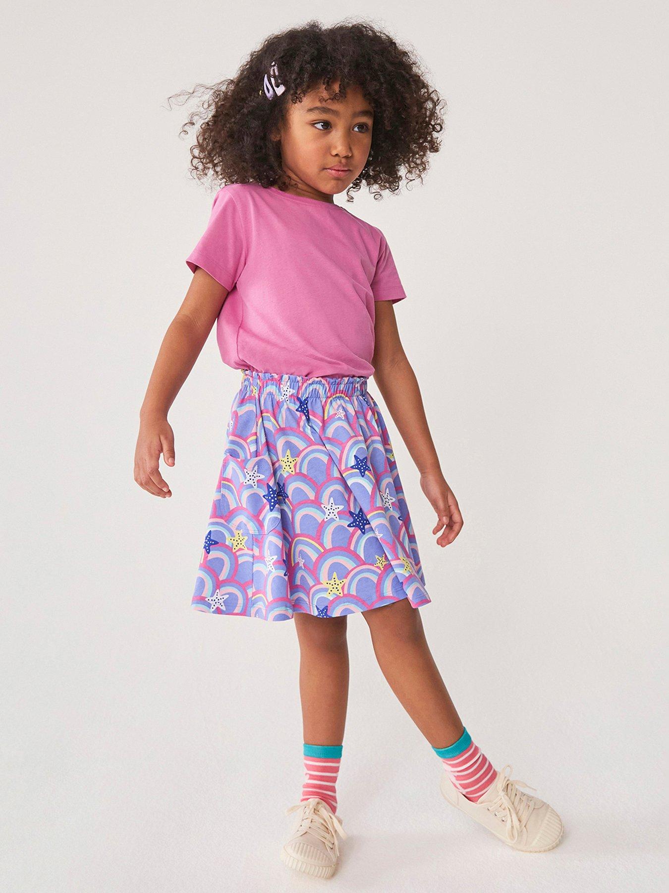 undefined Girls Printed Jersey Skirt - Multi