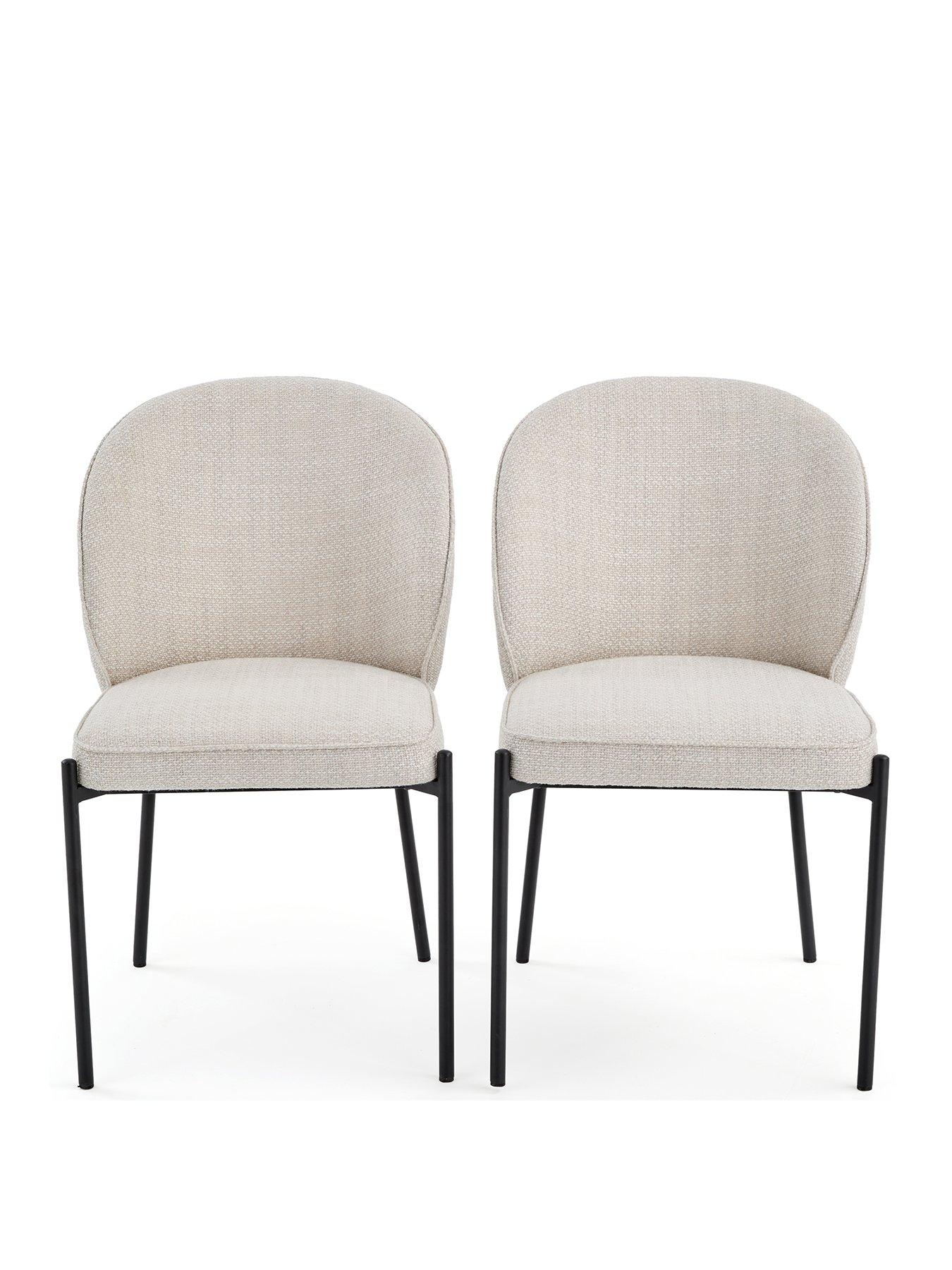  image of very-home-nordic-pair-of-2-fabricnbspchairs-greyblacknbsp--fscreg-certified