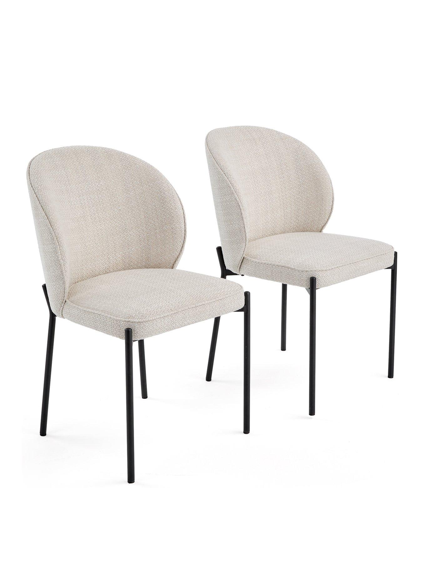  image of very-home-nordic-pair-of-2-fabricnbspchairs-greyblacknbsp--fscreg-certified