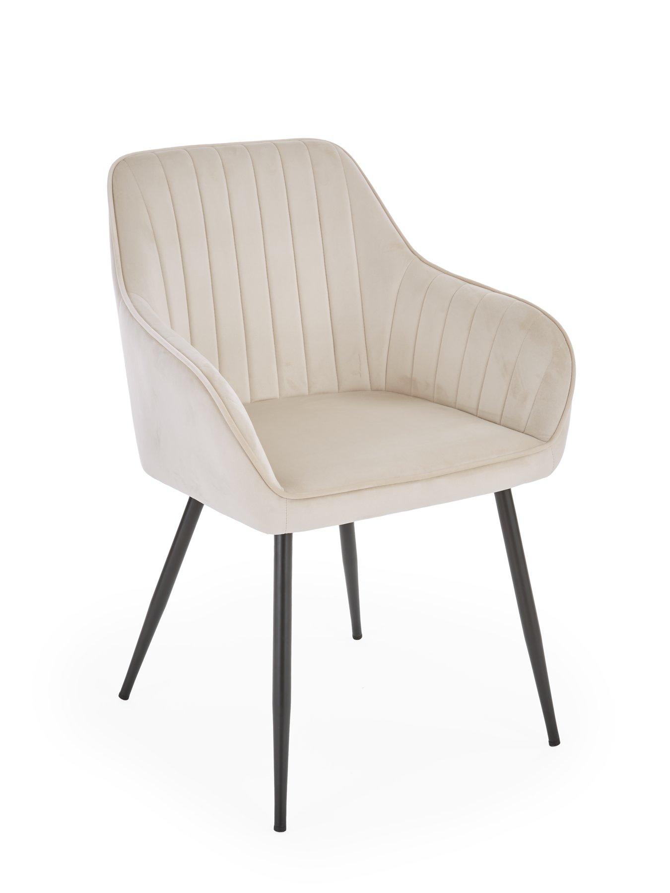 Image 4 of 7 of The Very Collection Alisha Pair of Fabric&nbsp;Dining Chairs - Natural&nbsp;- FSC&reg; Certified