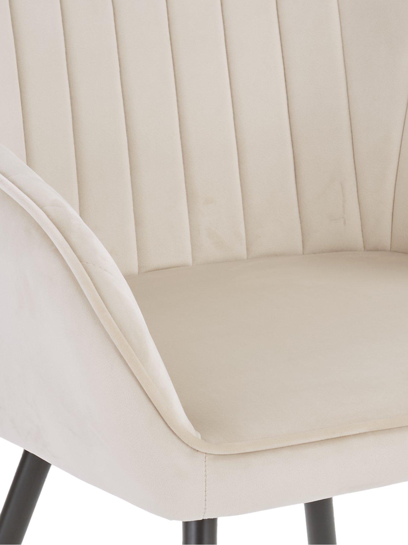 Image 6 of 7 of The Very Collection Alisha Pair of Fabric&nbsp;Dining Chairs - Natural&nbsp;- FSC&reg; Certified