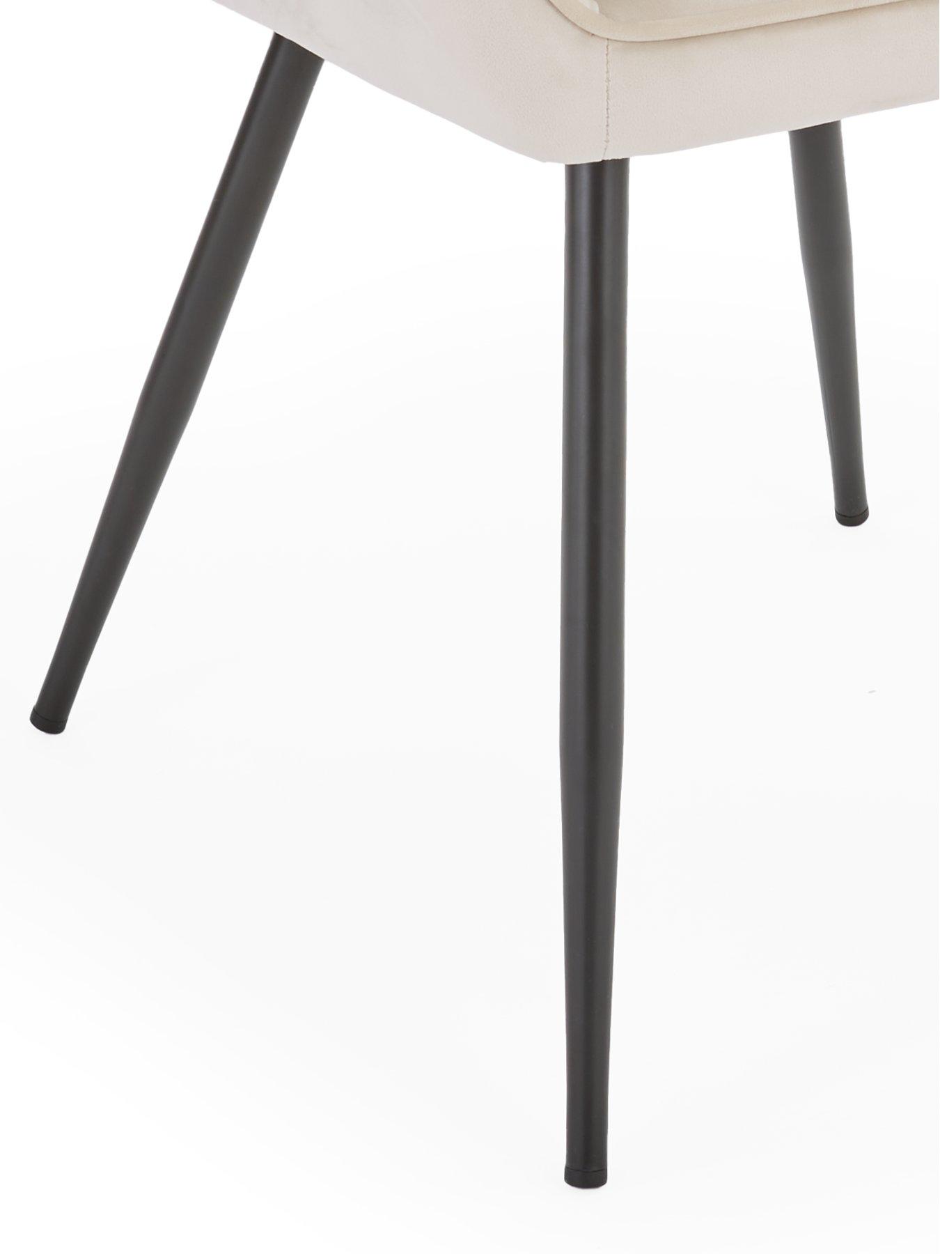 Image 7 of 7 of The Very Collection Alisha Pair of Fabric&nbsp;Dining Chairs - Natural&nbsp;- FSC&reg; Certified
