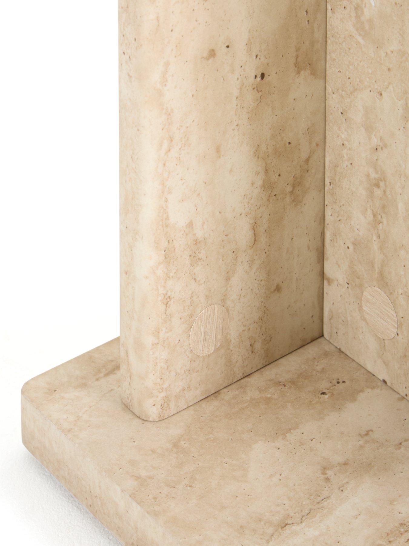Image 5 of 7 of The Very Collection Bloc Stone Effect Pedestal Table&nbsp;- FSC&reg;&nbsp;Certified