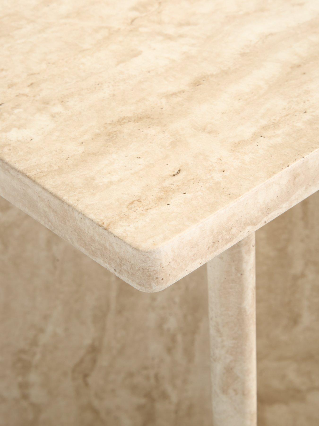 Image 4 of 7 of Very Home Bloc Stone Effect&nbsp;Side Table&nbsp;- FSC&reg; Certified