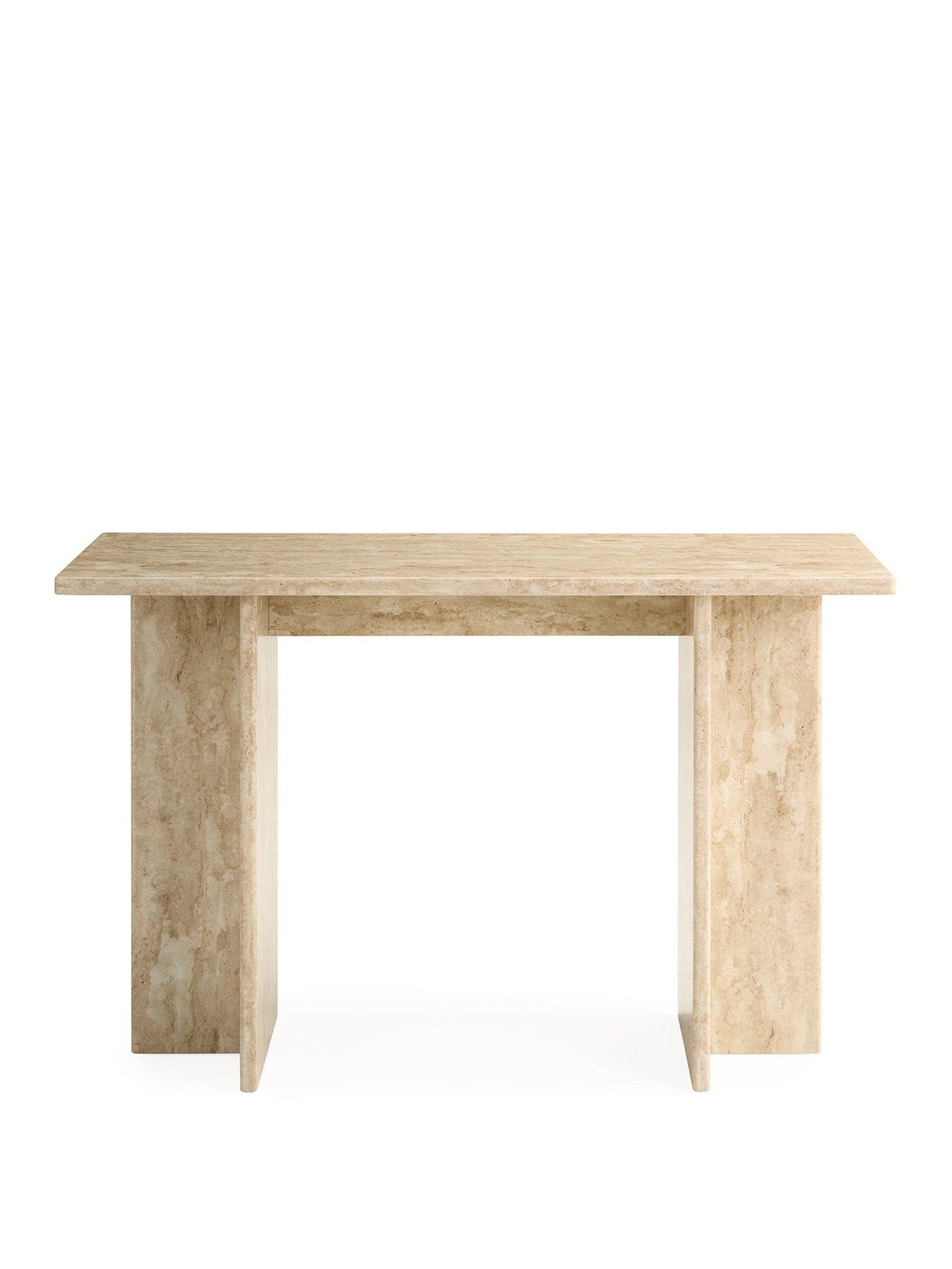  image of very-home-bloc-stone-effectnbspconsole-tablenbsp--fscreg-certified