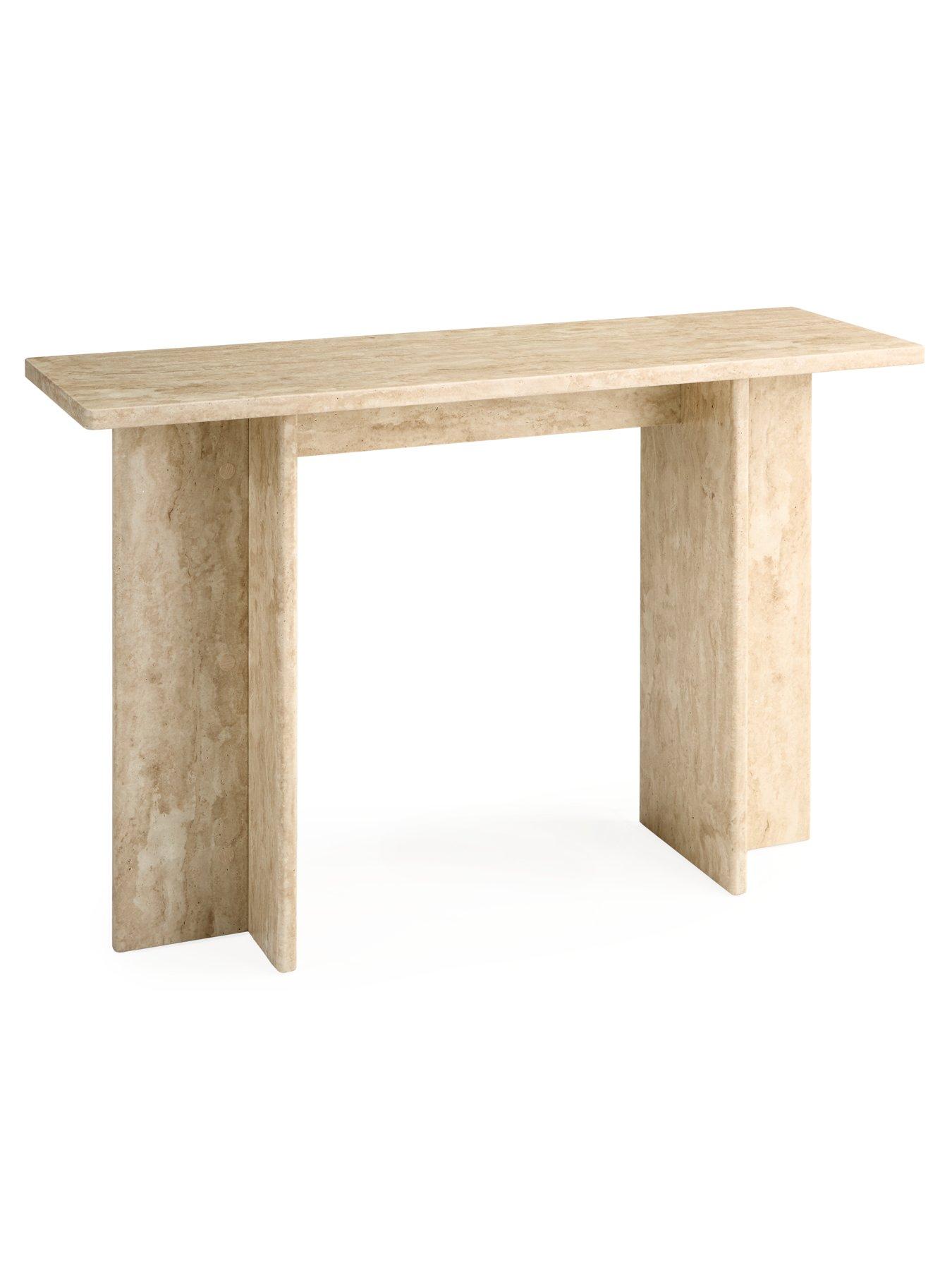  image of very-home-bloc-stone-effectnbspconsole-tablenbsp--fscreg-certified