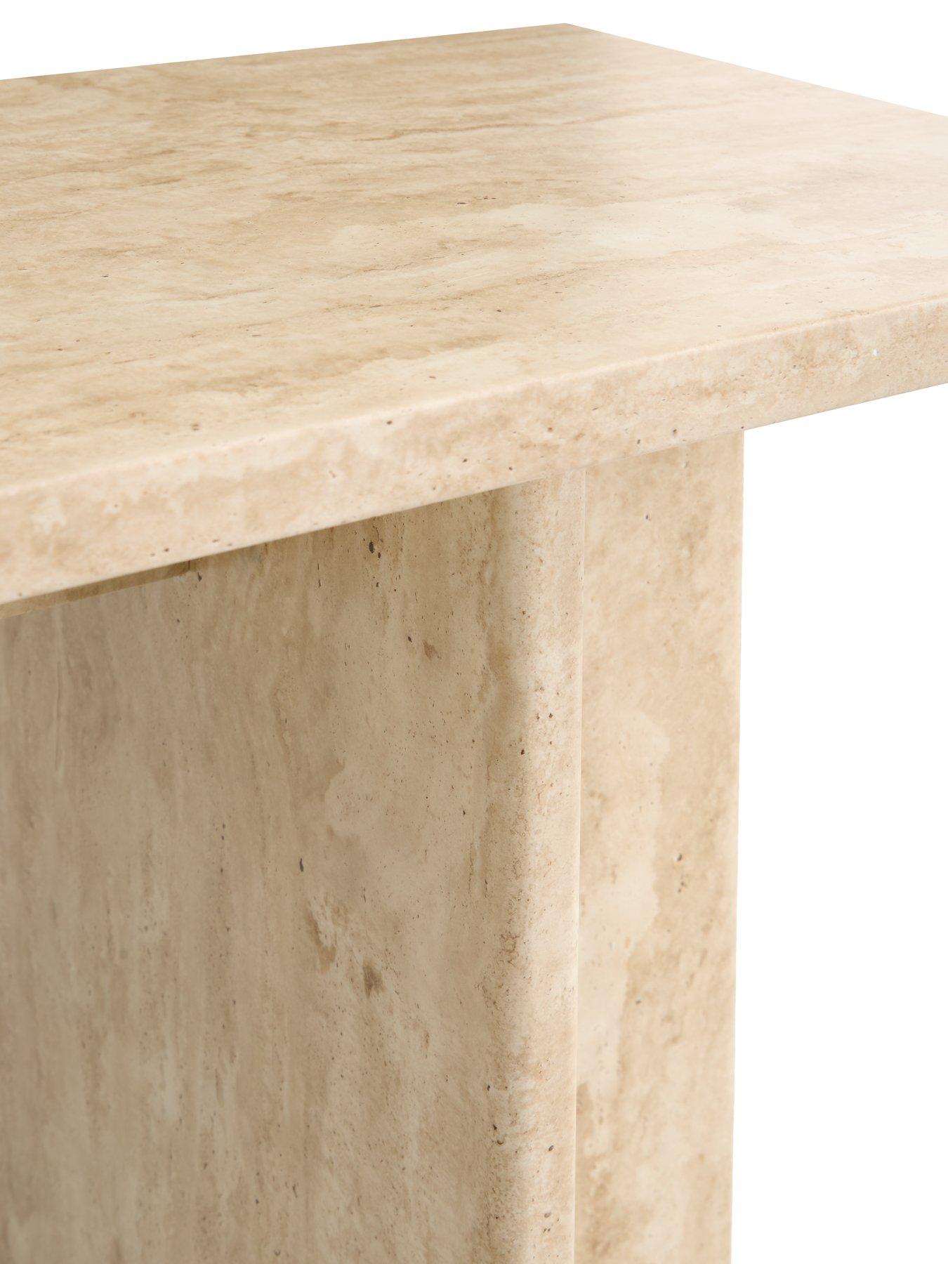  image of very-home-bloc-stone-effectnbspconsole-tablenbsp--fscreg-certified