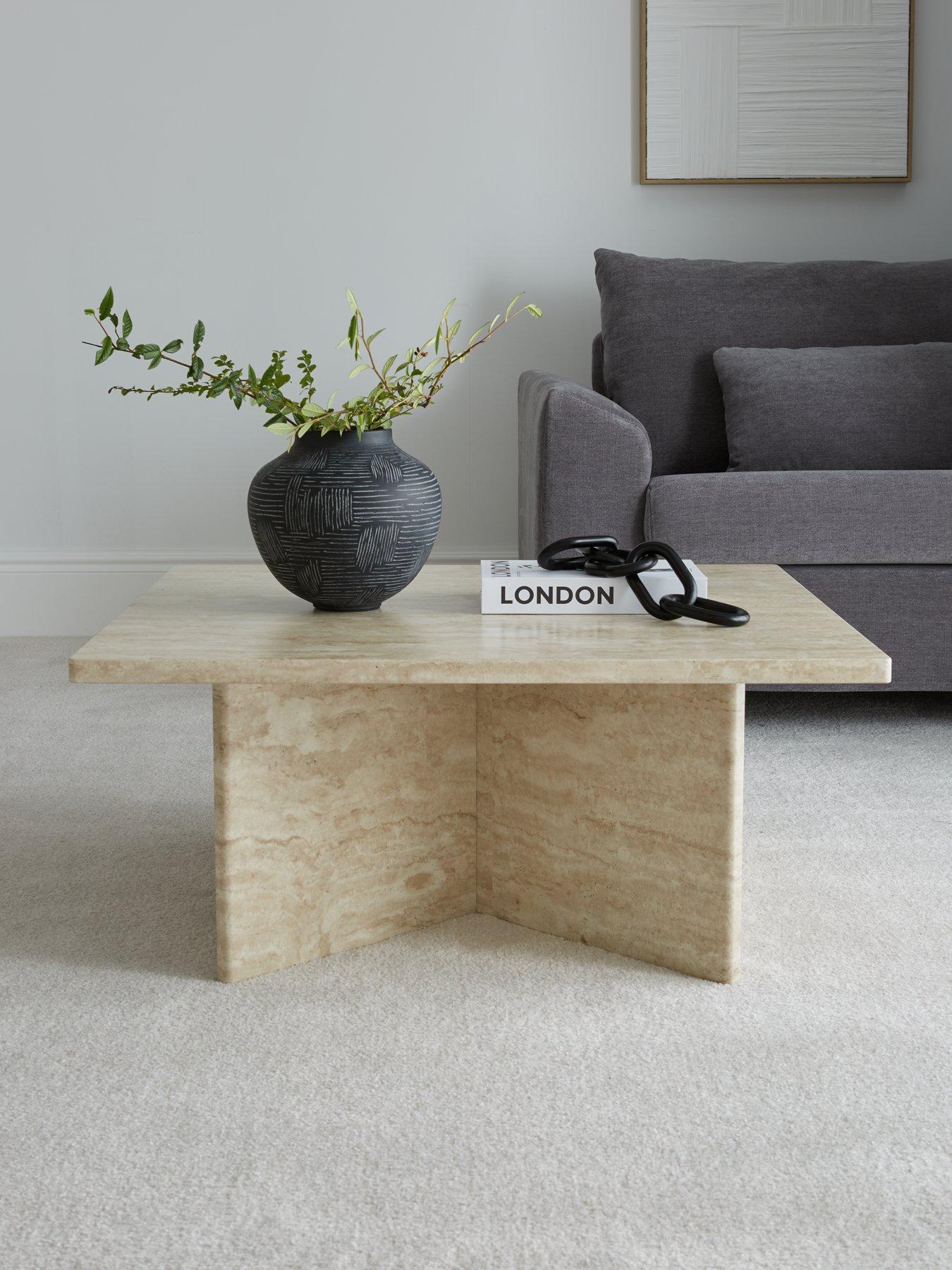 Image 1 of 7 of The Very Collection Bloc Stone Effect Coffee Table&nbsp;- FSC&reg; Certified