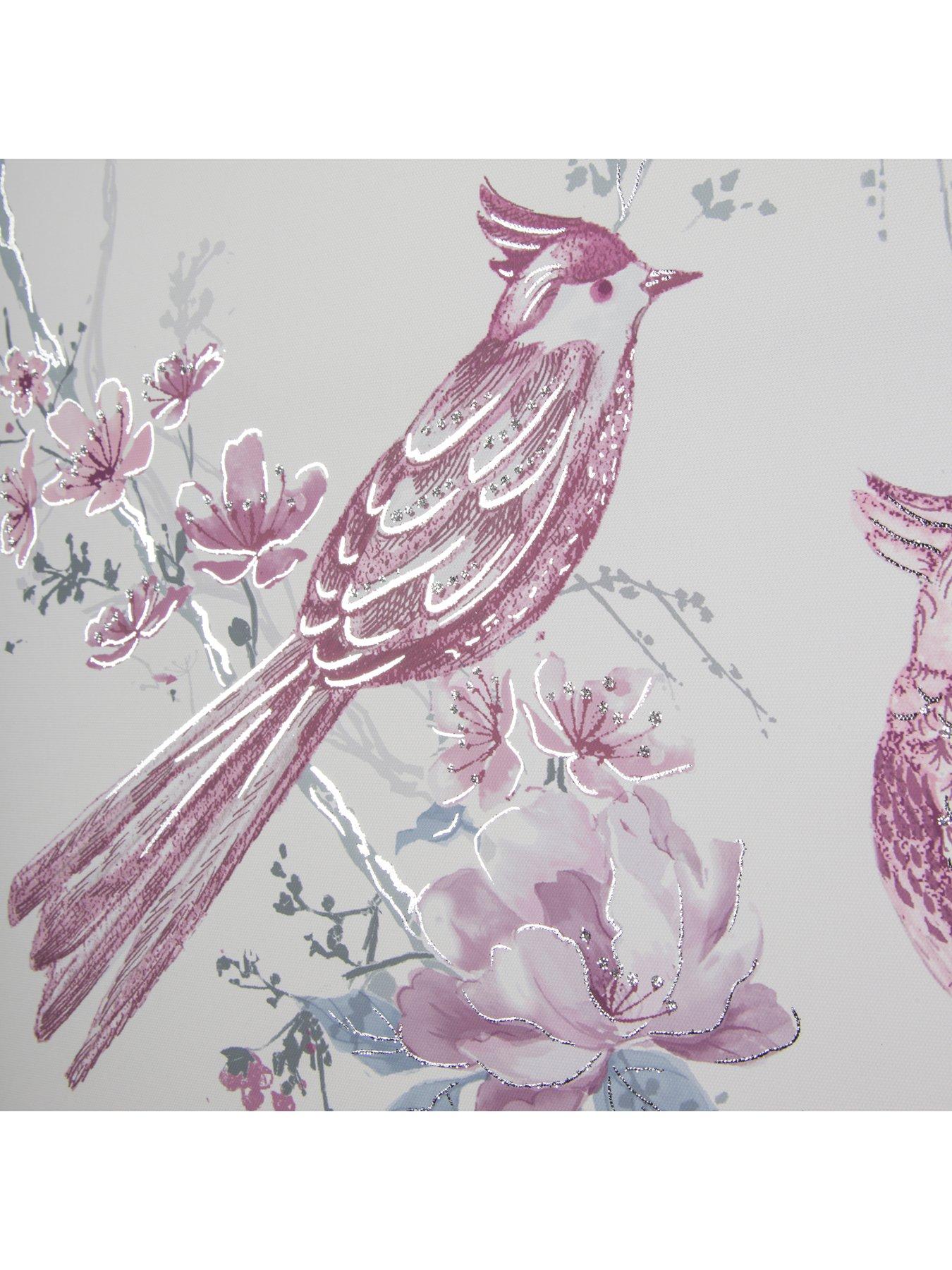  image of art-for-the-home-elegant-songbird-canvas-with-metallic-foil-aamp-glitter