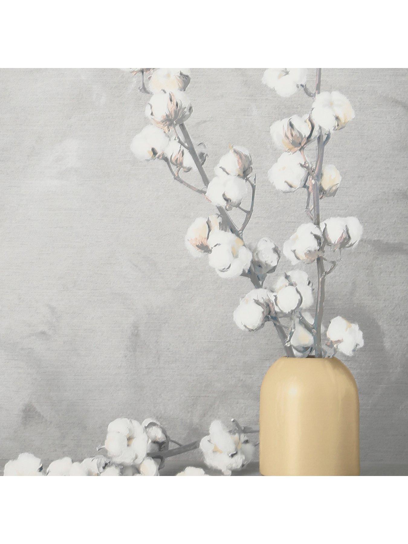  image of art-for-the-home-cotton-flower-sprigs-framed-canvas