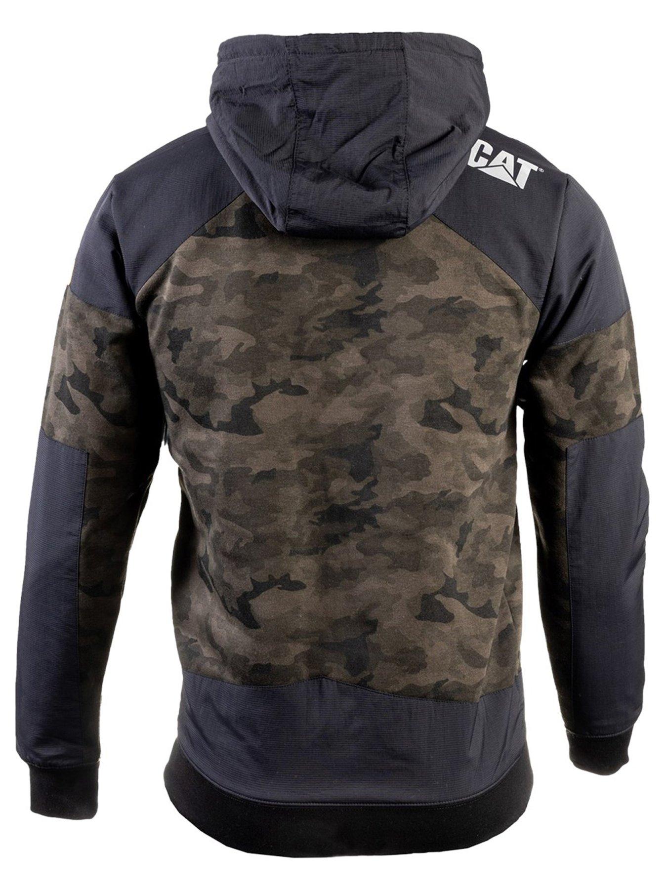 Image 2 of 4 of CAT Trades Zip Through Hoodie - Green