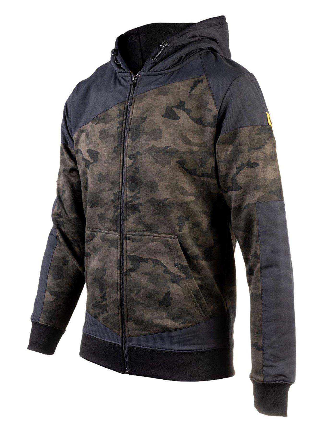 Image 3 of 4 of CAT Trades Zip Through Hoodie - Green