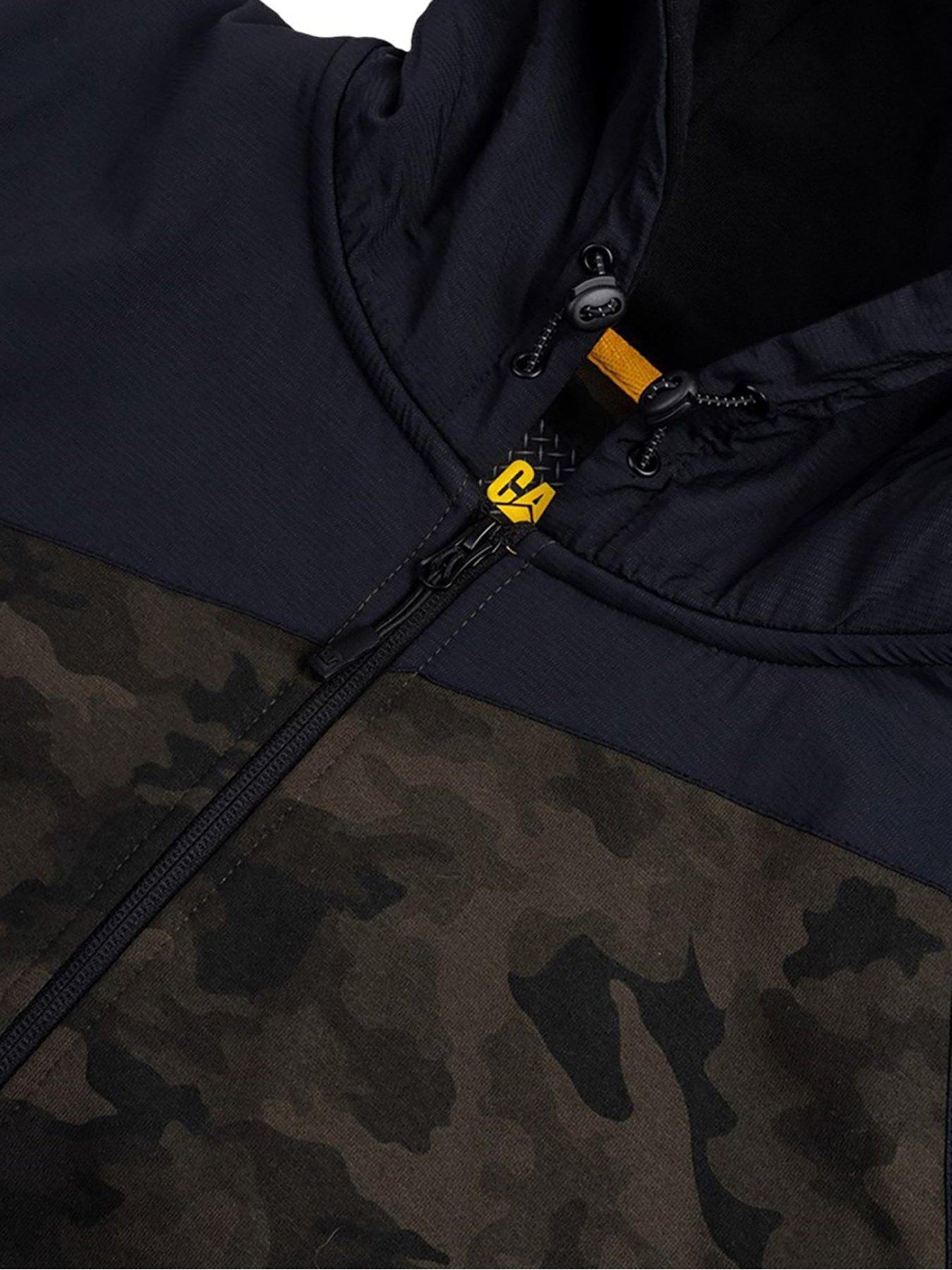 Image 4 of 4 of CAT Trades Zip Through Hoodie - Green