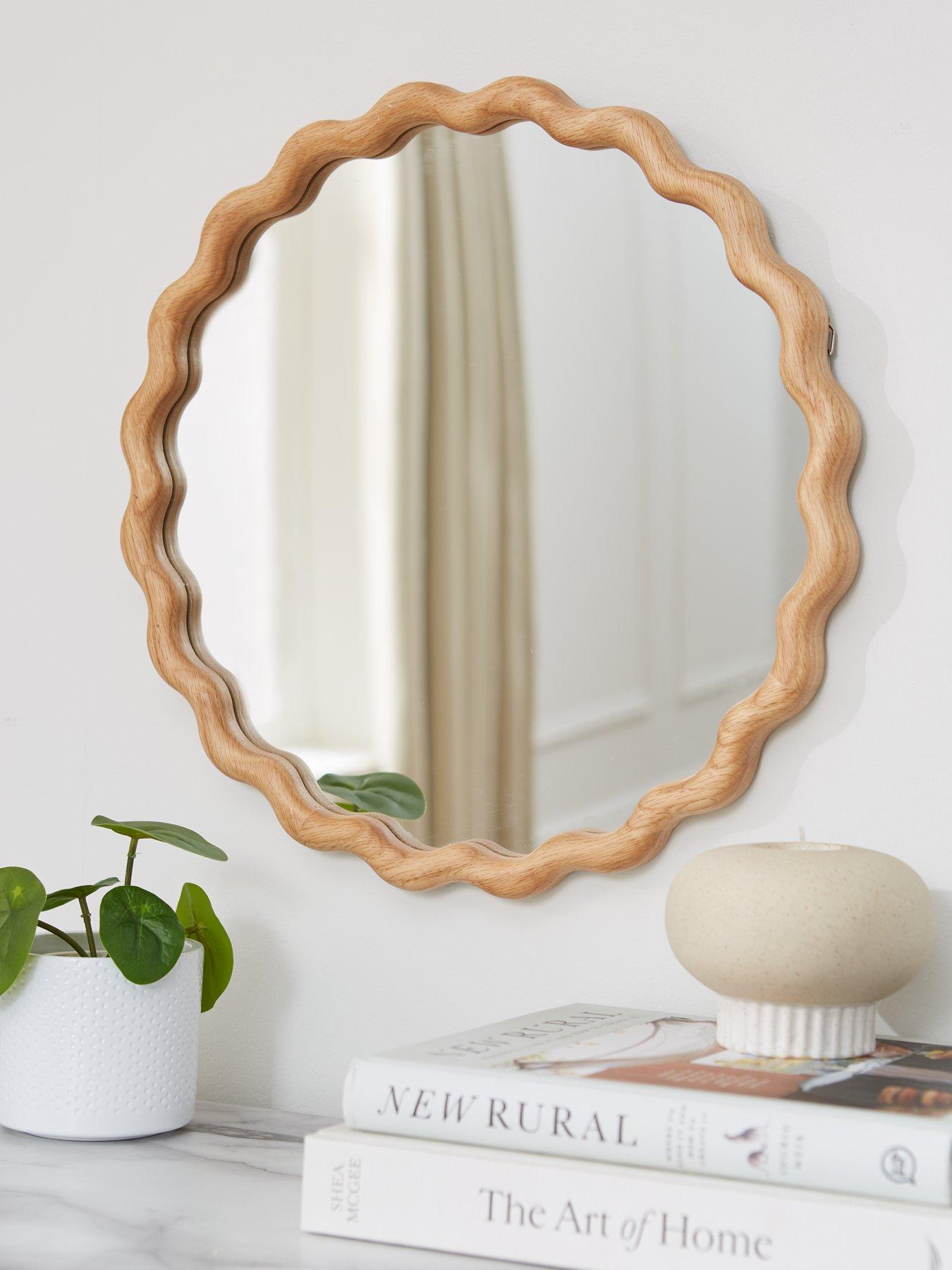 very-home-squiggle-wooden-circle-mirror-40cm
