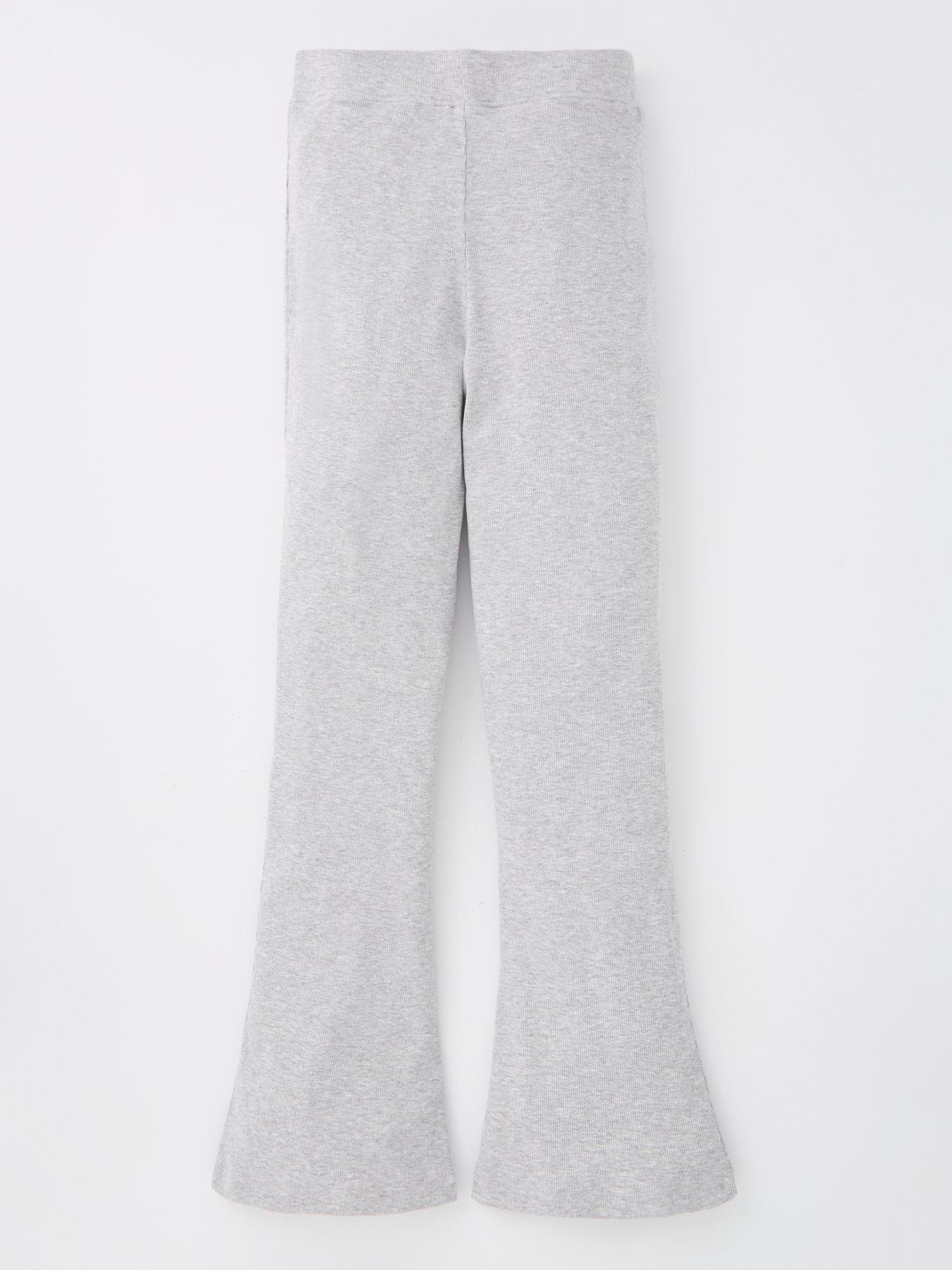 Image 2 of 4 of The Very Collection Girls Grey Ribbed Flare