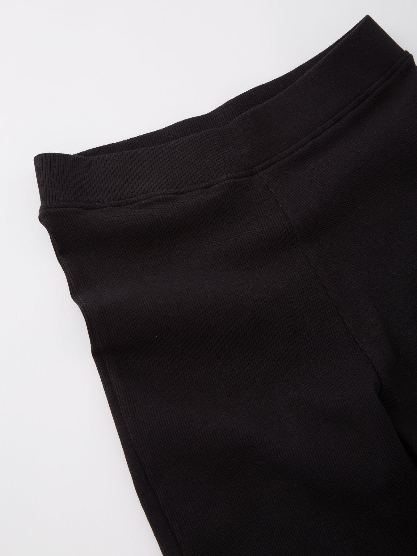 Image 3 of 4 of The Very Collection Girls Black Ribbed Flare