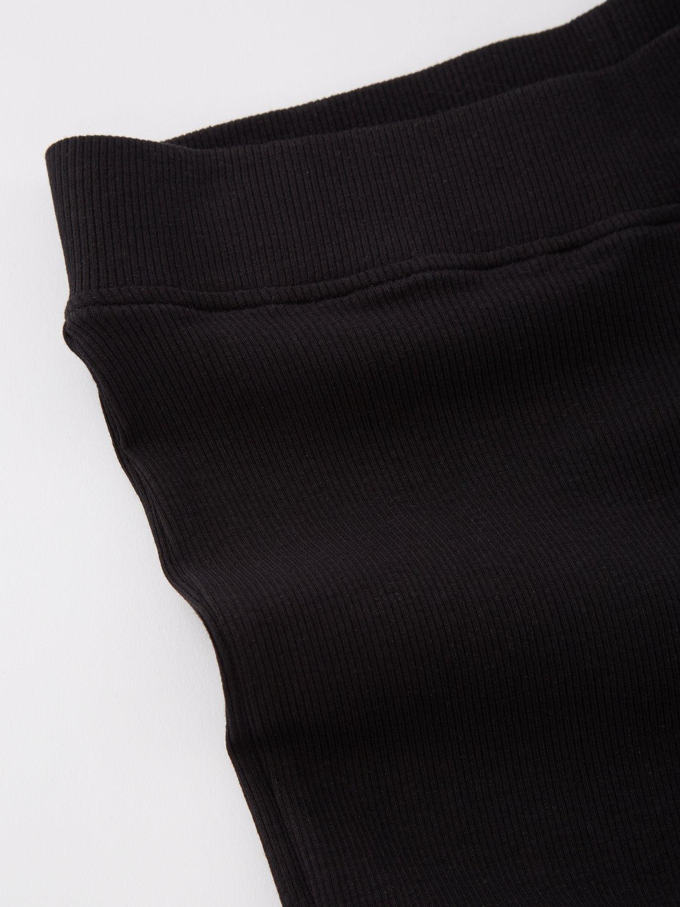 Image 4 of 4 of The Very Collection Girls Black Ribbed Flare