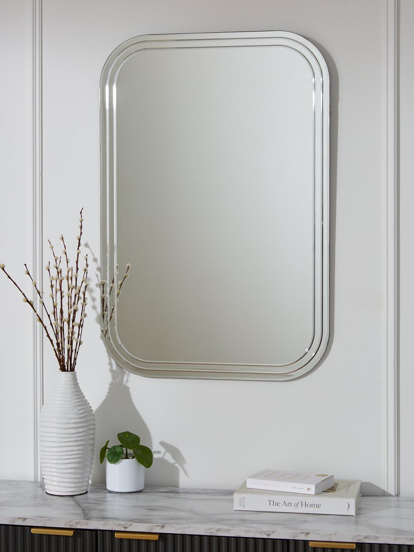 Image 1 of 5 of The Very Collection Rectangle Beveled Mirror 90x60cm