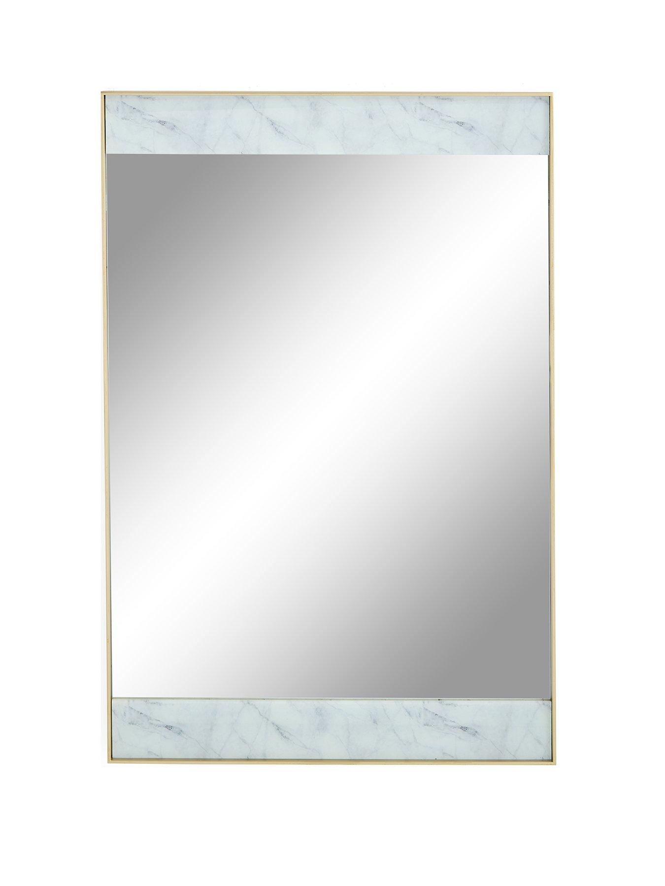  image of the-very-collection-marblebrass-wall-mirror-91x61cm