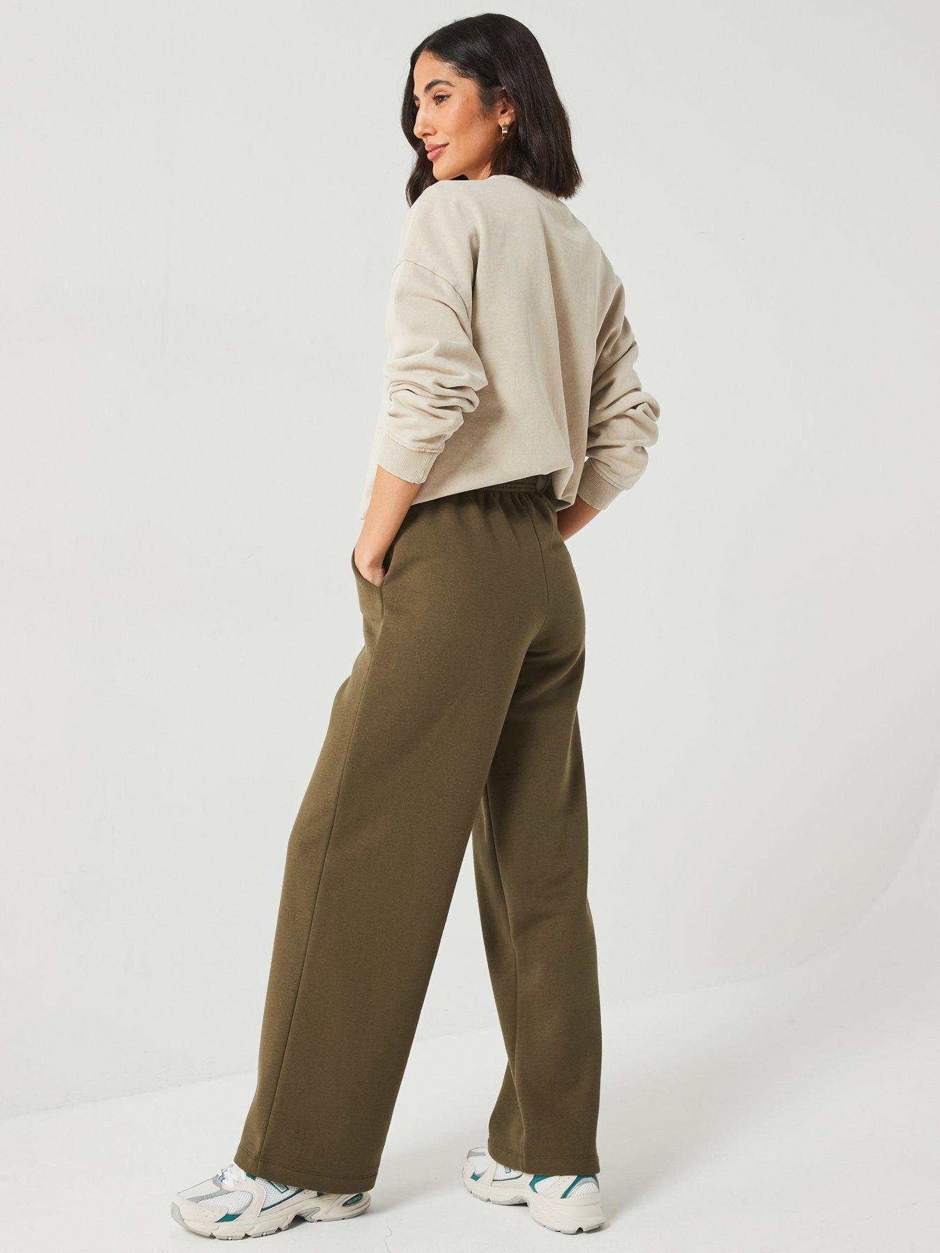  image of everyday-wide-leg-jogger-green