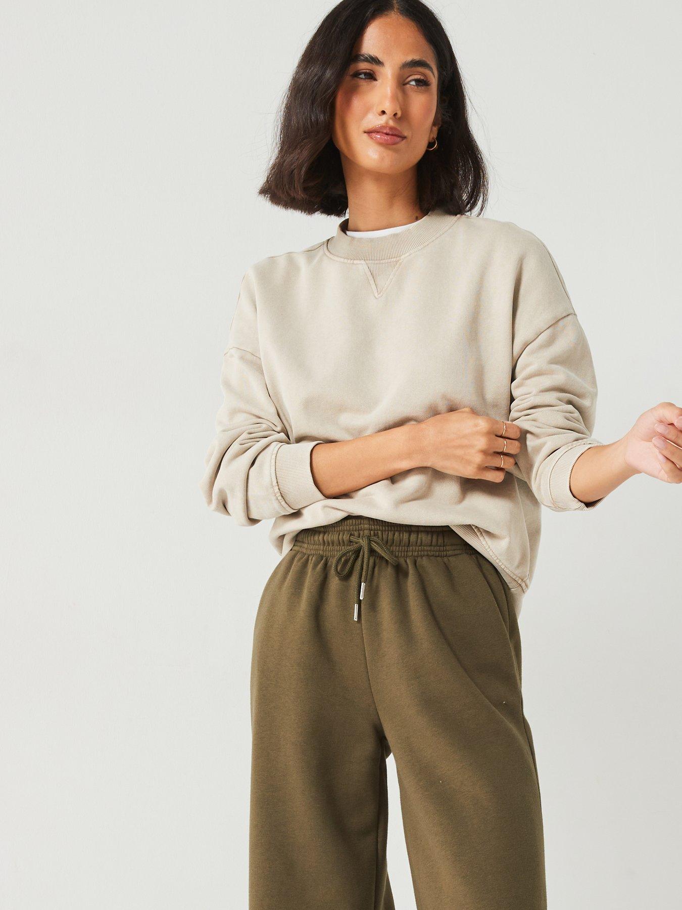  image of everyday-wide-leg-jogger-green