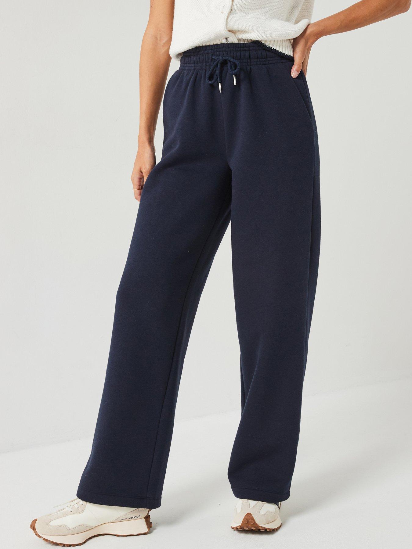 undefined Wide Leg Jogger - Blue