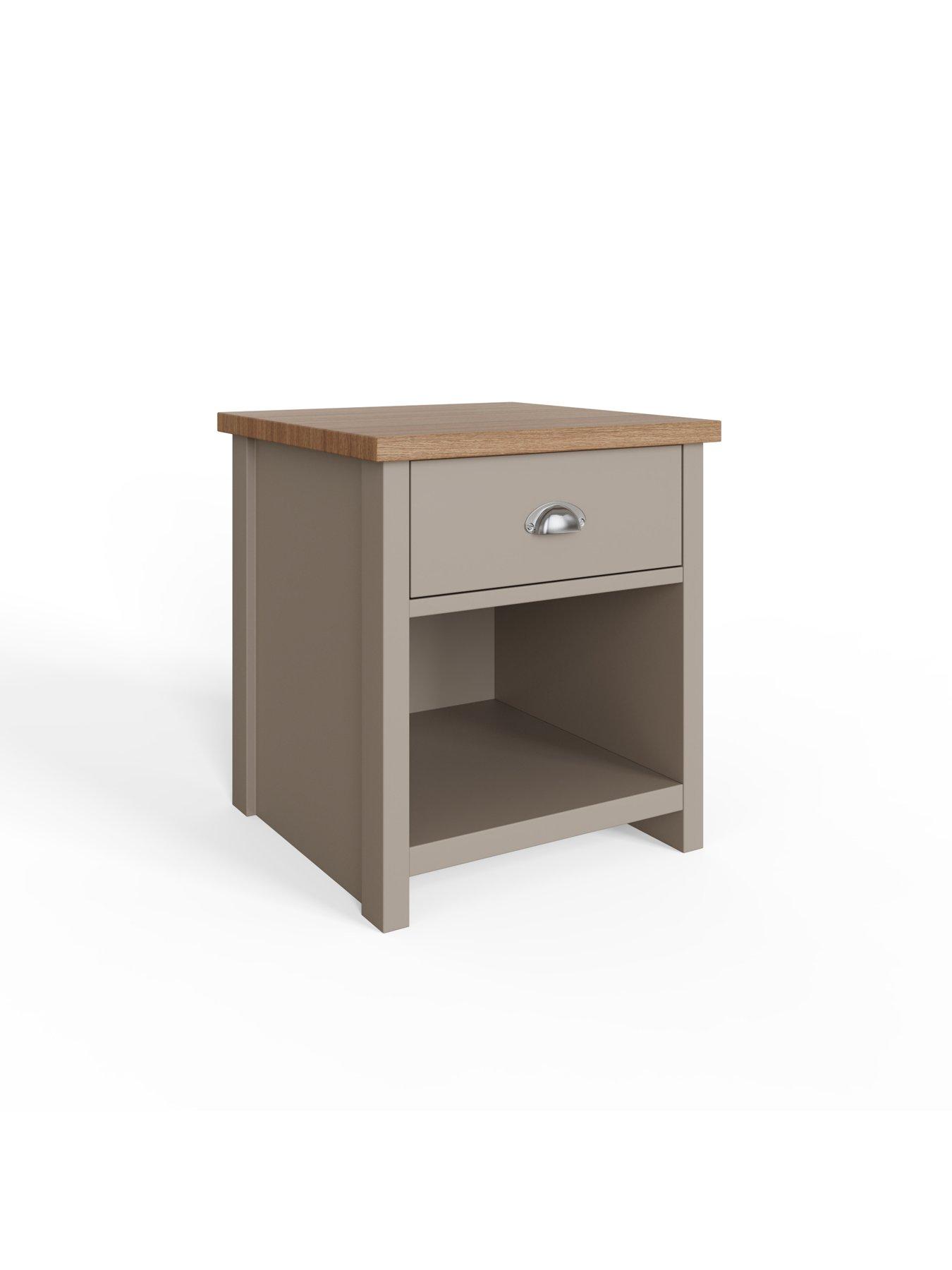 Image 3 of 6 of GFW Lancaster Lamp Table - Grey/Oak