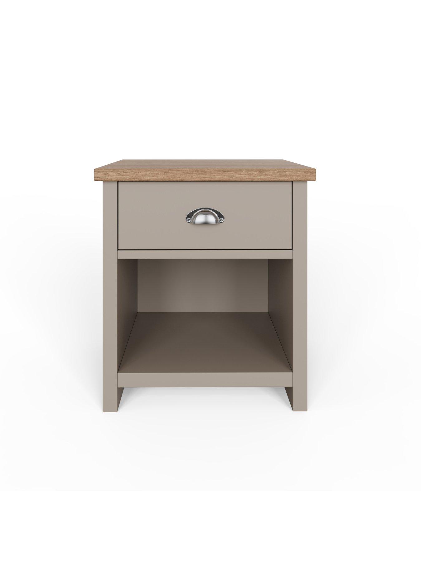 Image 5 of 6 of GFW Lancaster Lamp Table - Grey/Oak