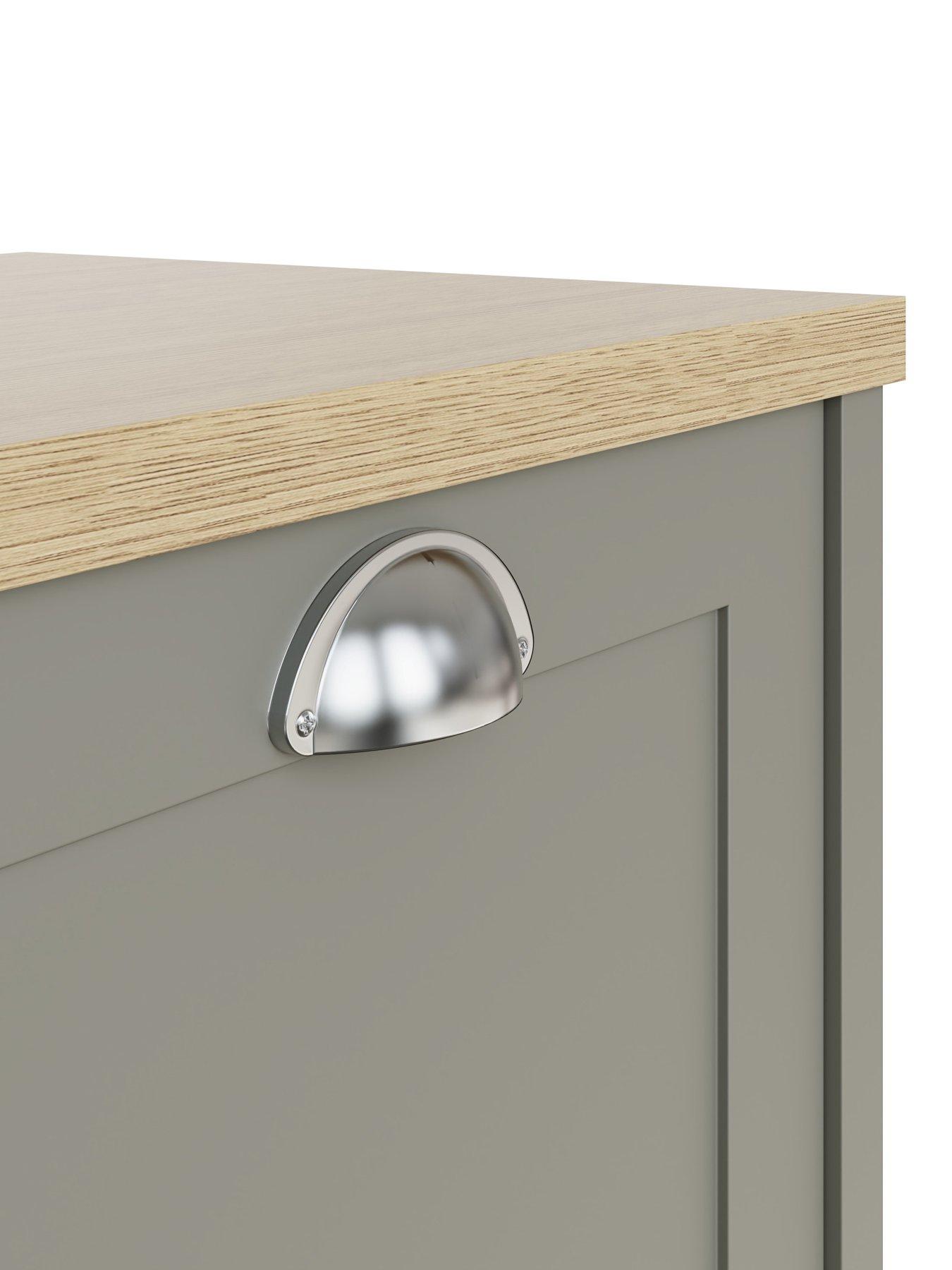  image of gfw-lancaster-2-door-shoe-cabinetnbsp--grey--nbspfscreg-certified