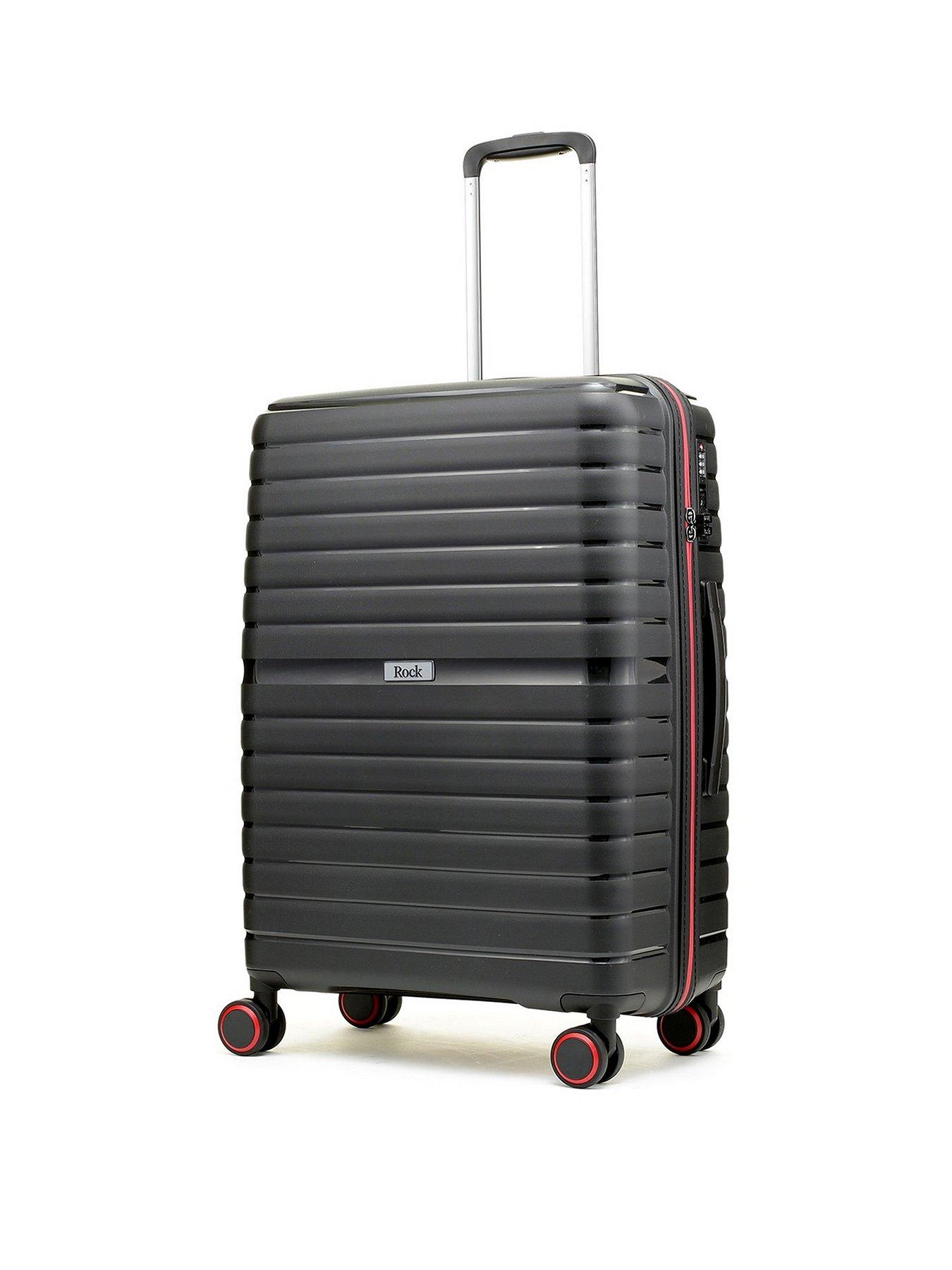  image of rock-luggage-hydra-lite-medium-suitcase-black