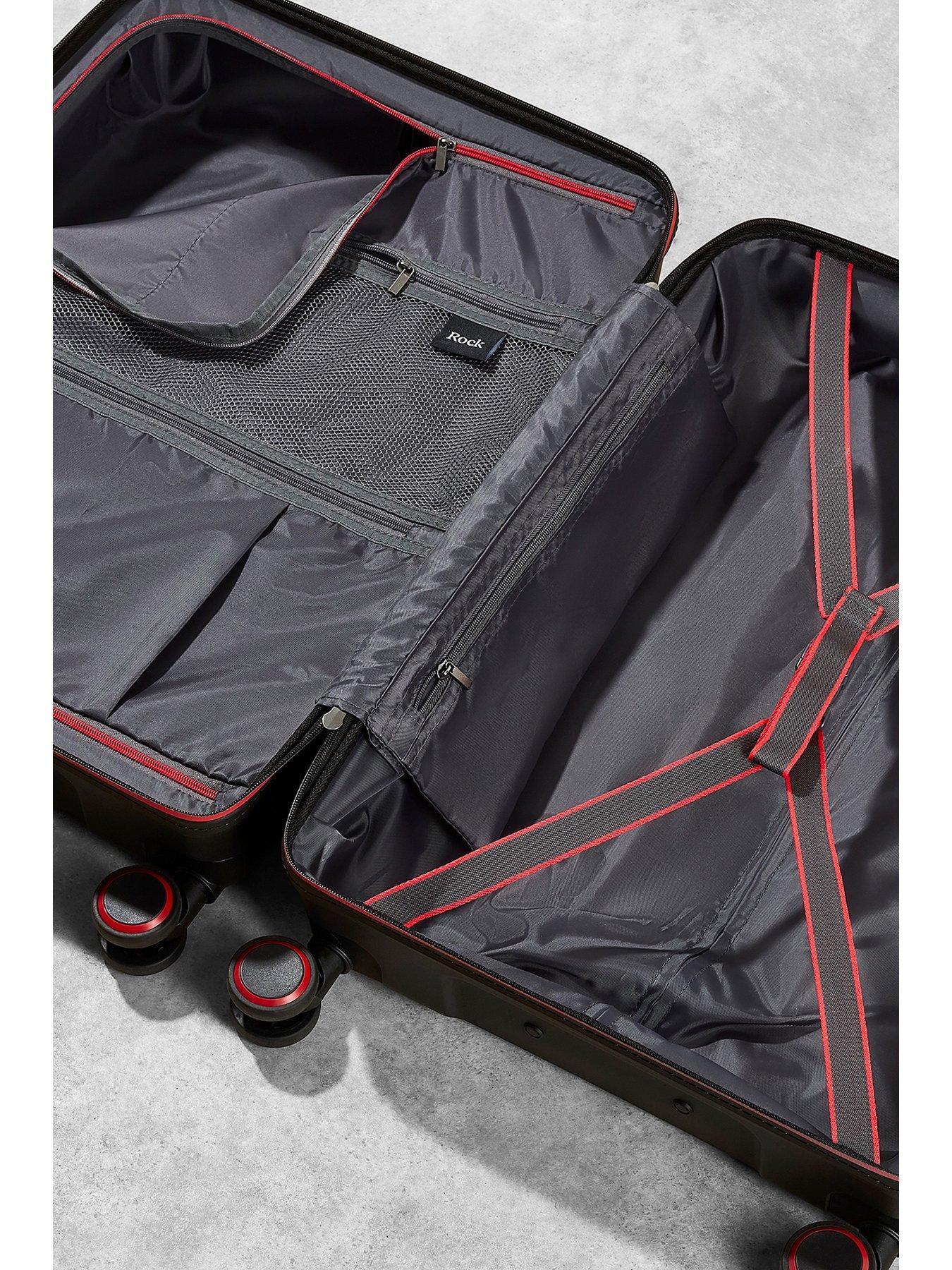  image of rock-luggage-hydra-lite-medium-suitcase-black